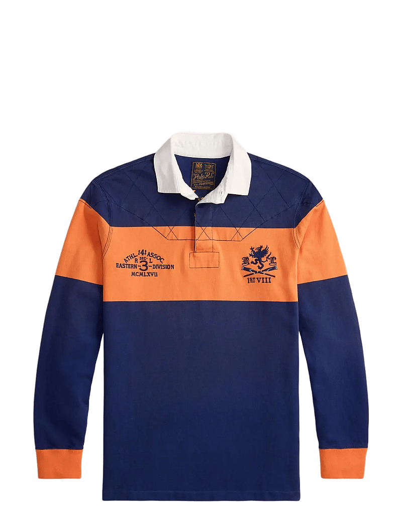 Polo Ralph Lauren - Classic Fit Embroidered Rugby Shirt - newport navy/bedf - 1