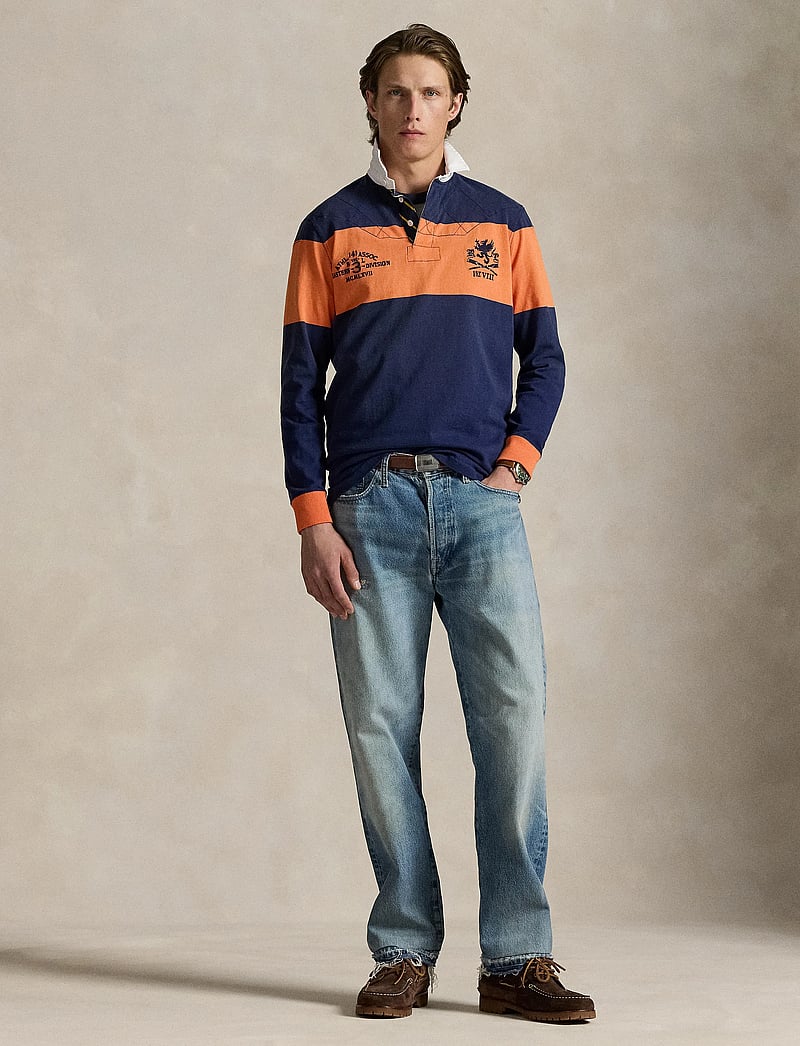 Polo Ralph Lauren - Classic Fit Embroidered Rugby Shirt - newport navy/bedf - 0