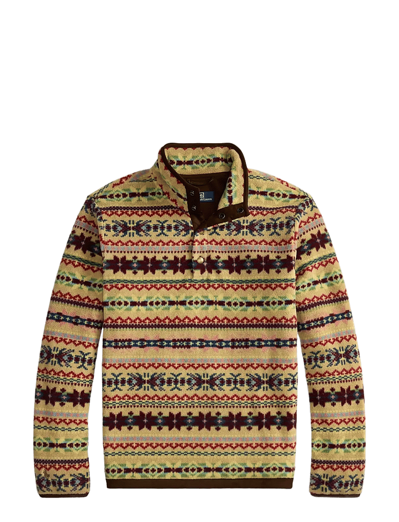 Polo Ralph Lauren - Fair Isle-Inspired Fleece Pullover - fleece-pullover - camel combo - 1
