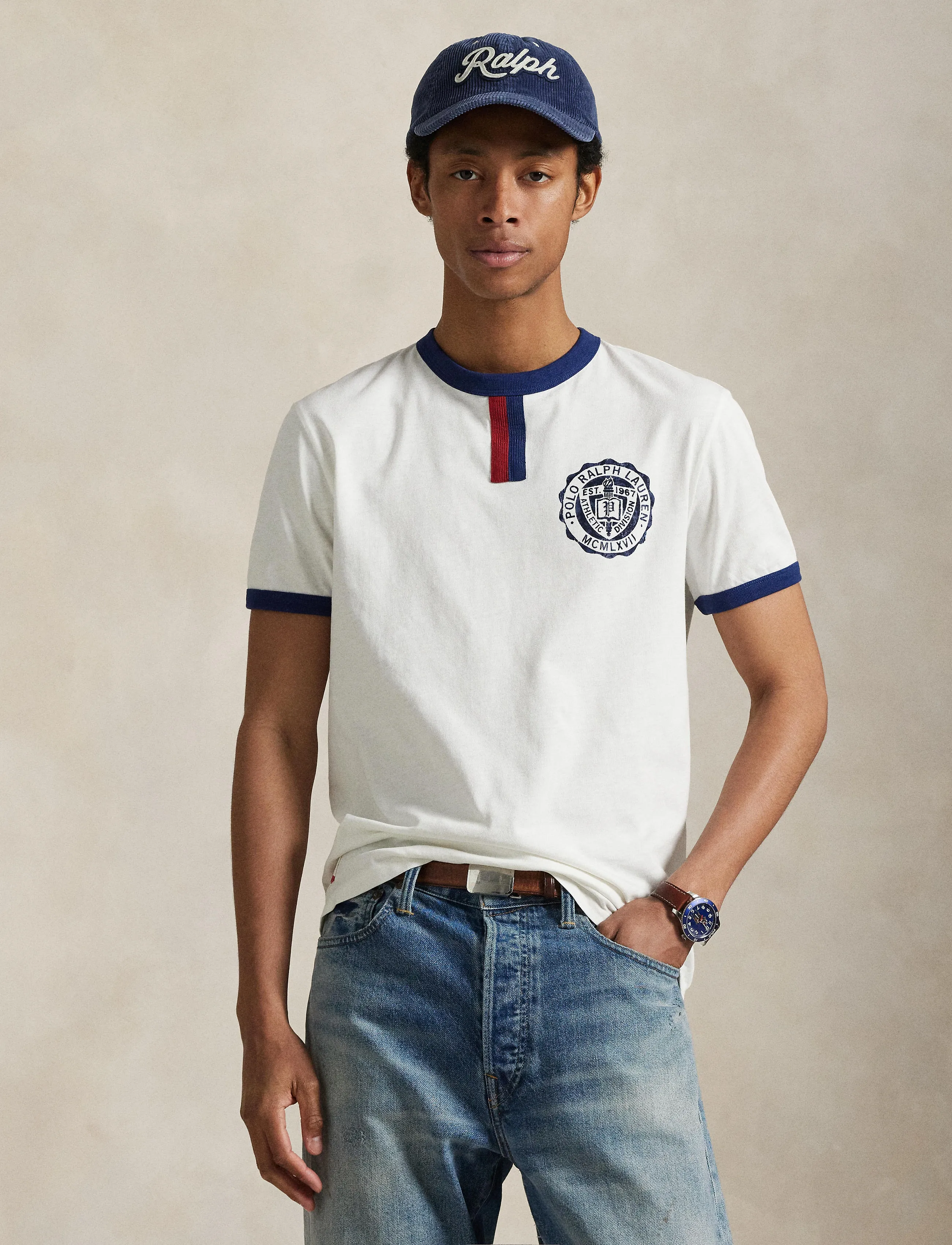 Polo Ralph Lauren - Standard Fit Jersey Graphic T-Shirt - kurzärmelig - nevis - 3