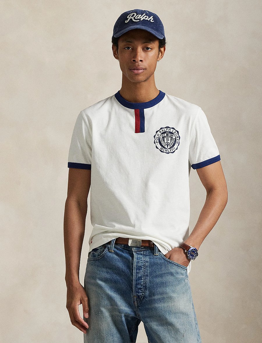 Polo Ralph Lauren - Standard Fit Jersey Graphic T-Shirt - kurzärmelig - nevis - 3