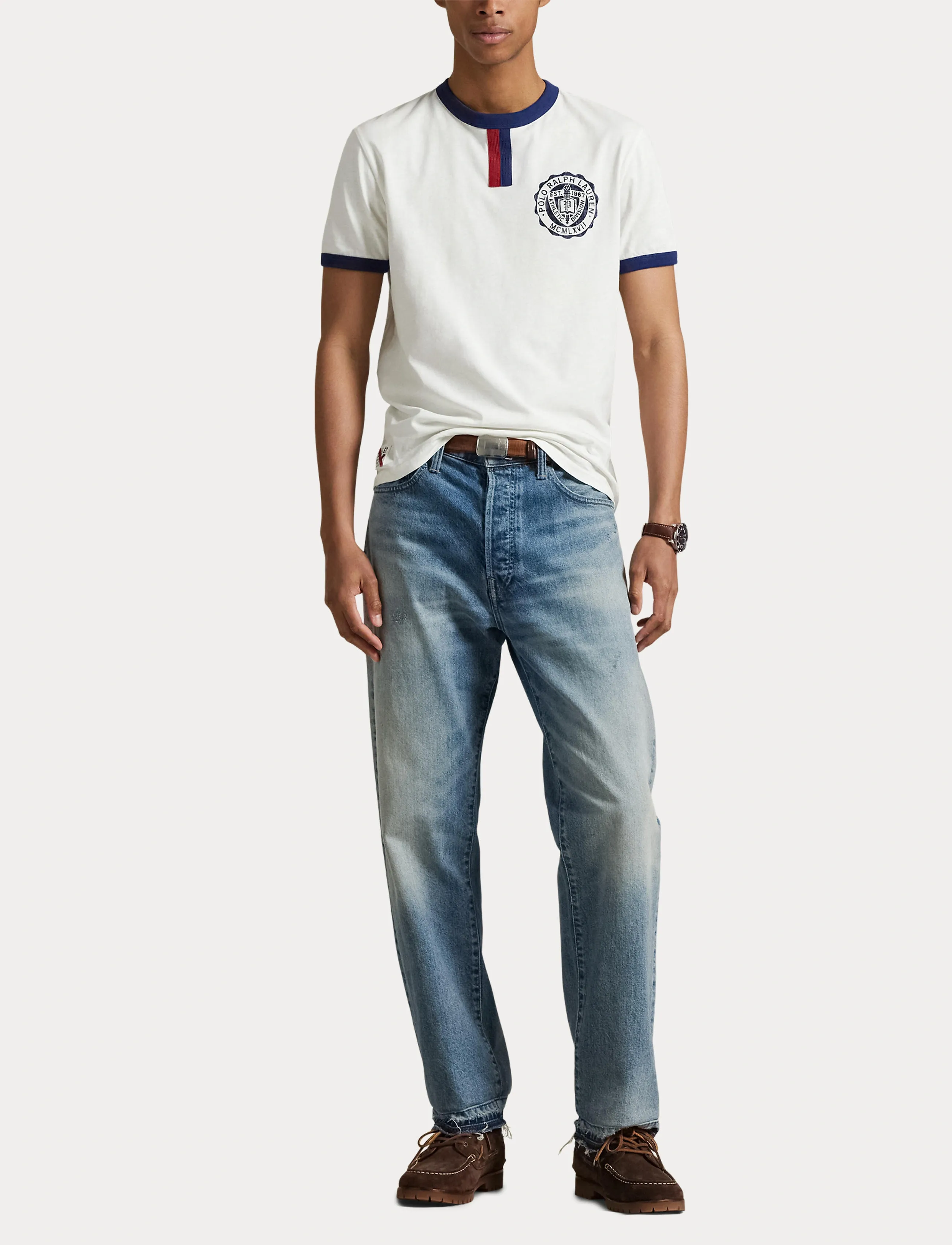 Polo Ralph Lauren - Standard Fit Jersey Graphic T-Shirt - kurzärmelig - nevis - 4