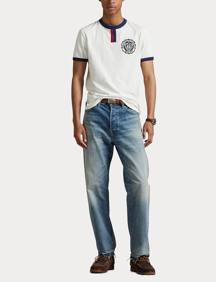 Polo Ralph Lauren - Standard Fit Jersey Graphic T-Shirt - kurzärmelig - nevis - 4