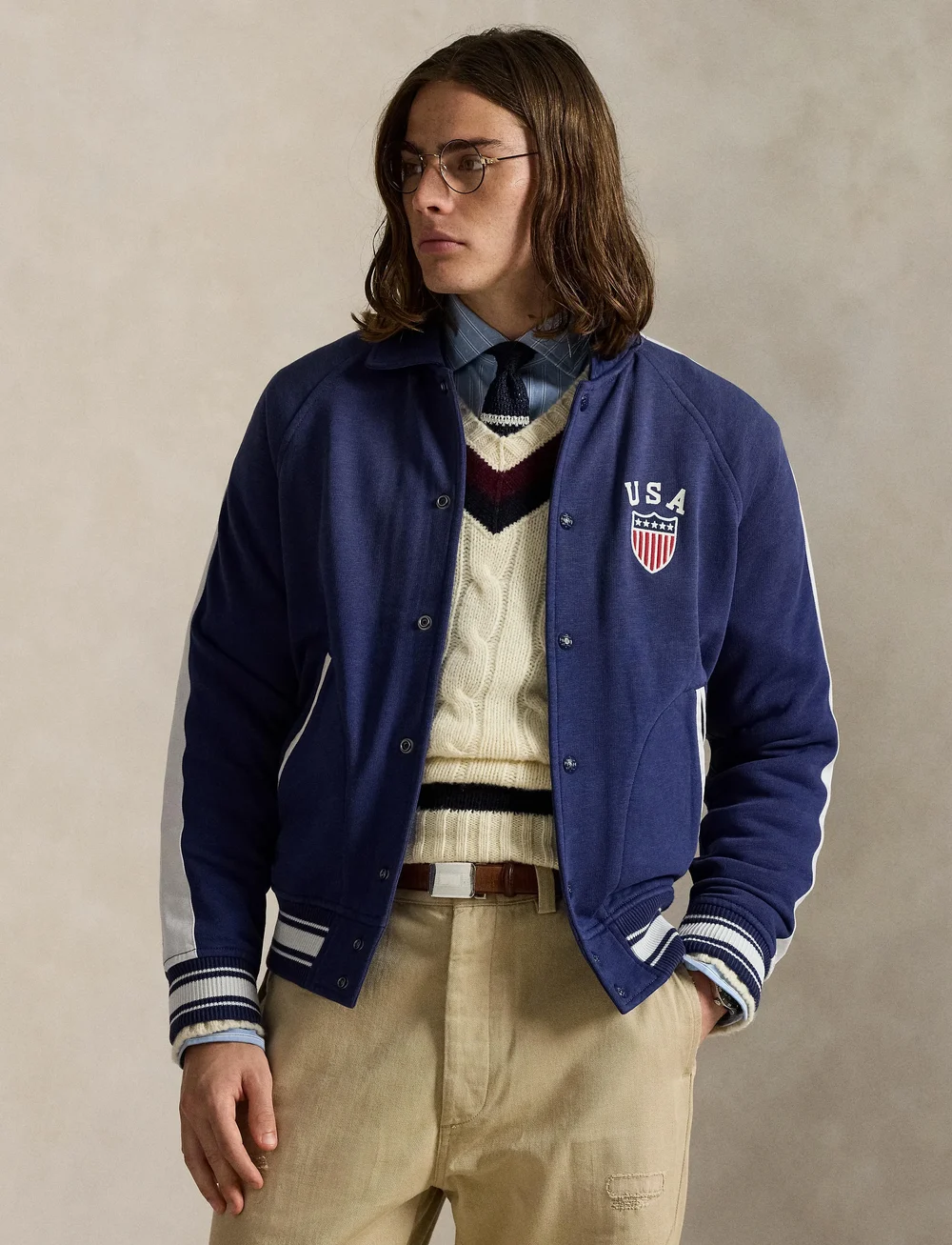 Polo Ralph Lauren - Fleece Graphic Jacket - vindjakker - dark cobalt - 3