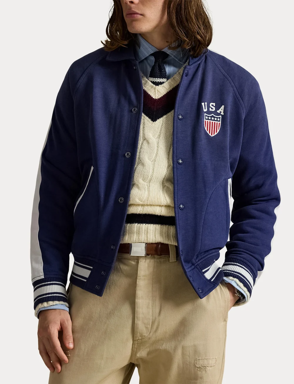 Polo Ralph Lauren - Fleece Graphic Jacket - vindjakker - dark cobalt - 5