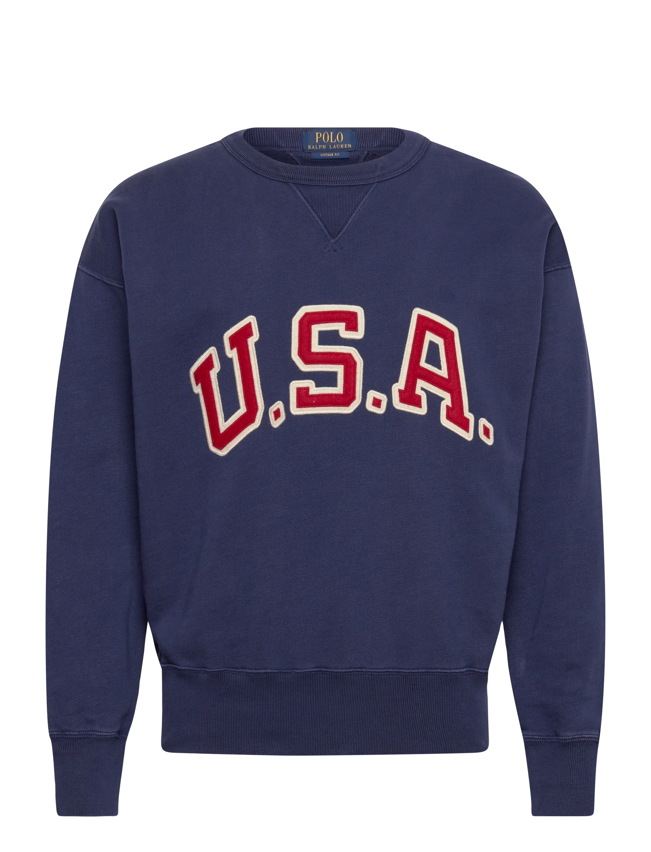 Polo Ralph Lauren Vintage Fit USA Crewneck Sweatshirt - Polo Ralph Lauren - DARK COBALT / navy