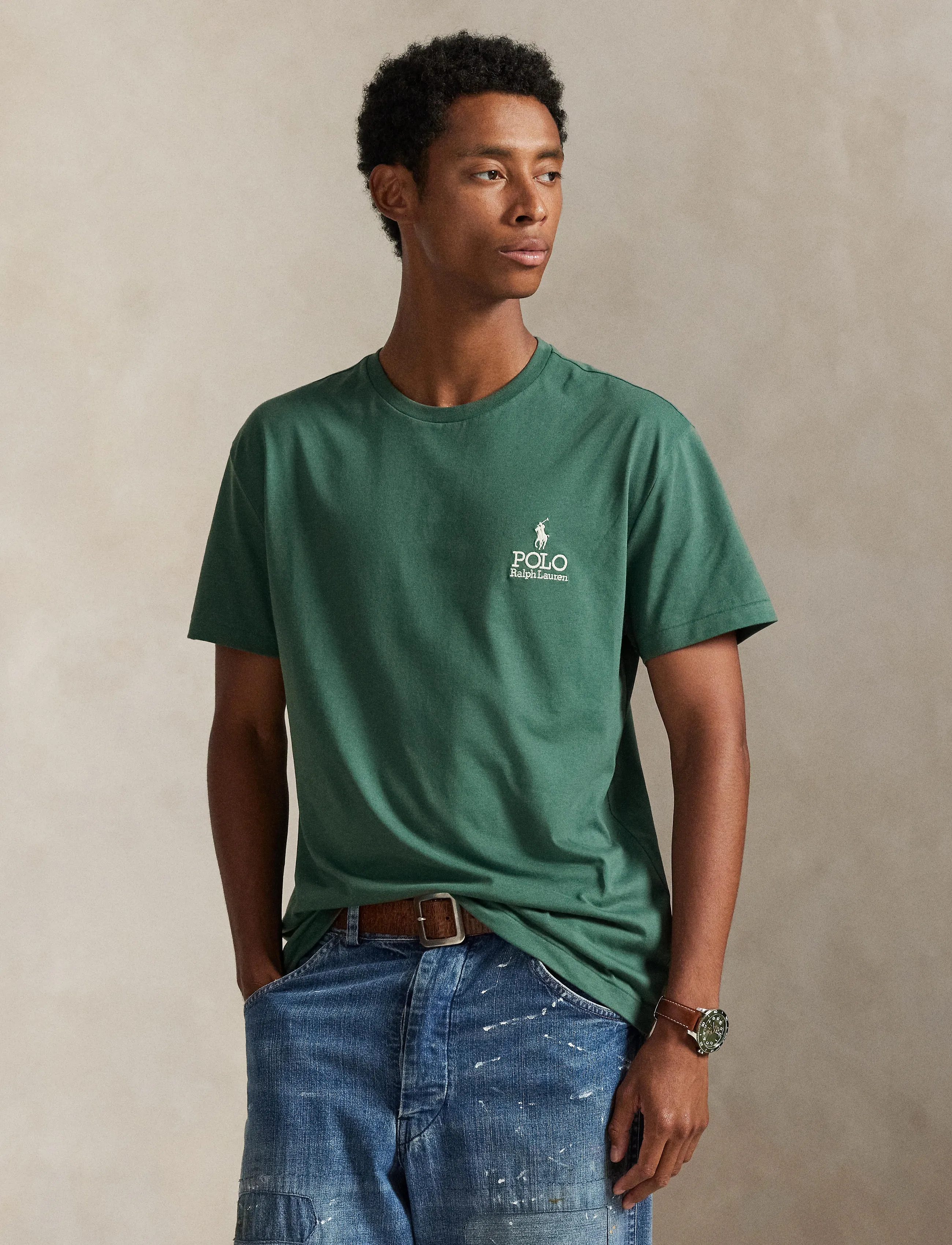 Polo Ralph Lauren 26/1 JERSEY-SSL-TSH - Kleidung - CHARTER GREEN / green