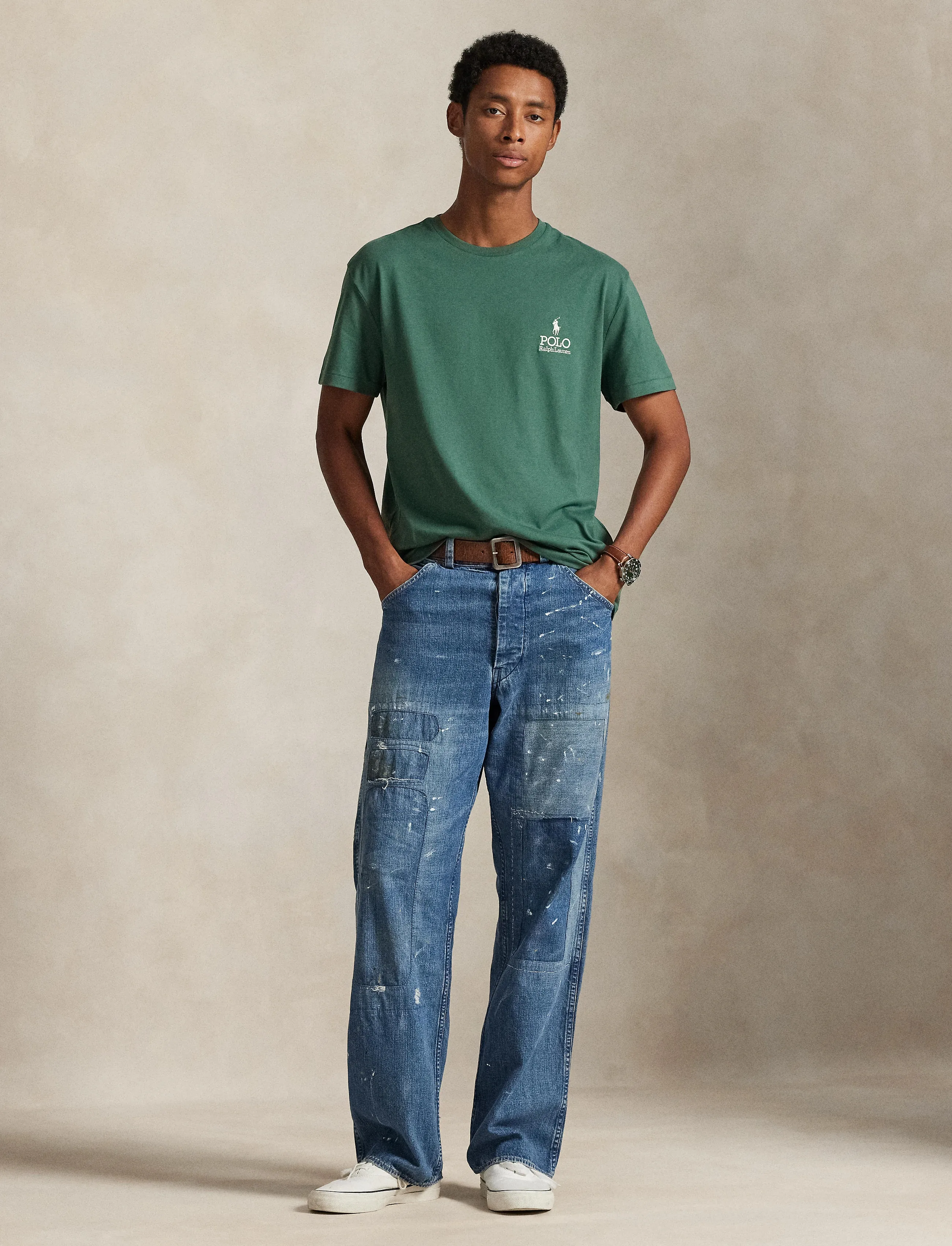 Polo Ralph Lauren 26/1 JERSEY-SSL-TSH - T-Shirts - CHARTER GREEN / green