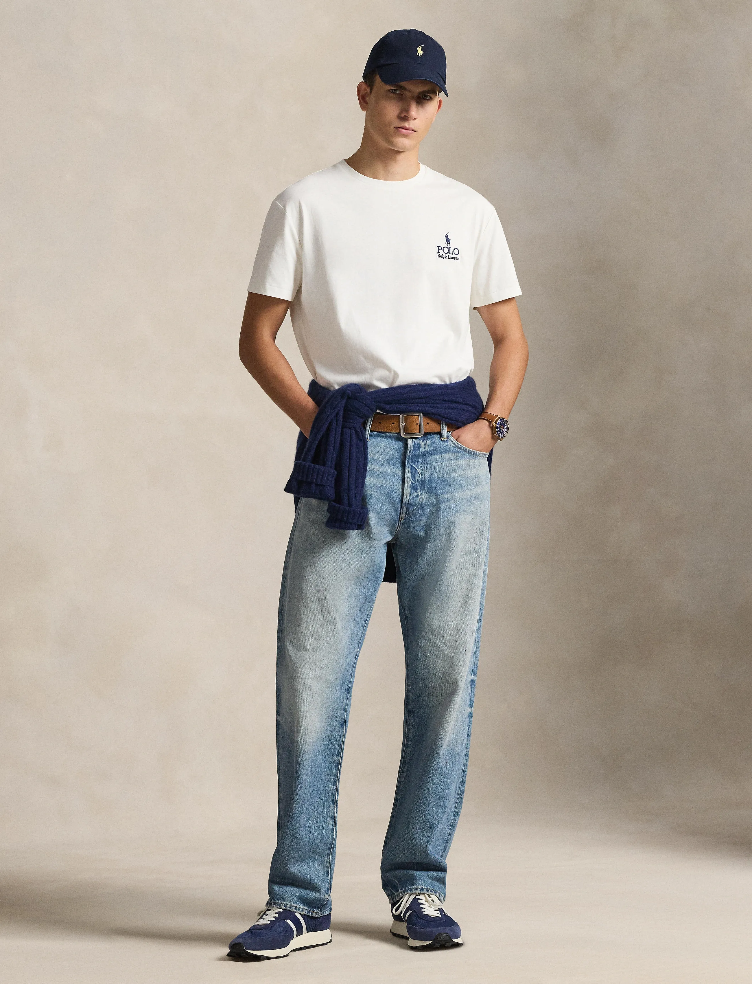 Polo Ralph Lauren Classic Fit Logo Jersey T-Shirt - T-Shirts - NEVIS / white