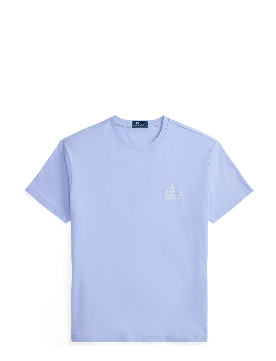 Polo Ralph Lauren - Classic Fit Logo Jersey T-Shirt - kortärmade t-shirts - pebble blue - 1