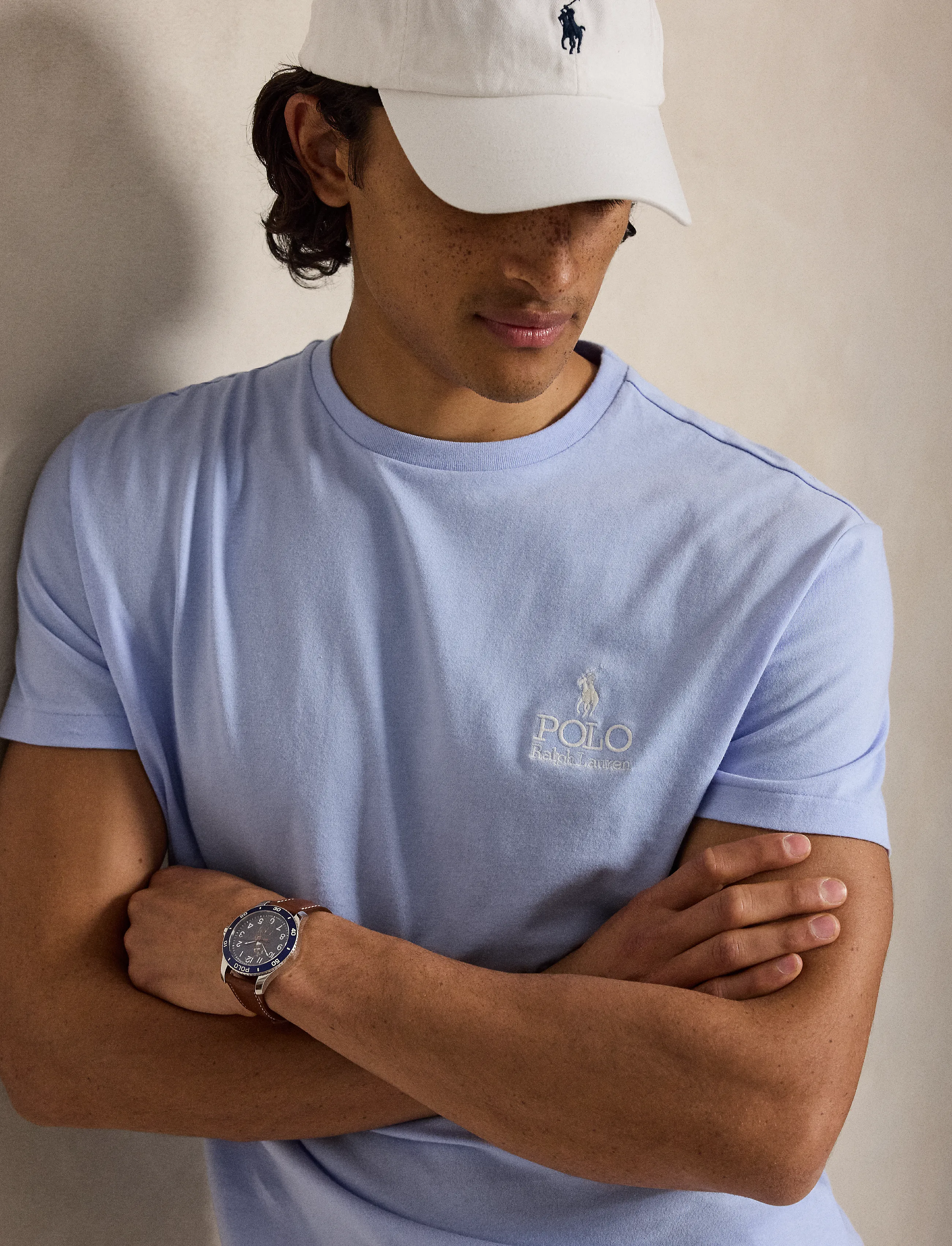 Polo Ralph Lauren - Classic Fit Logo Jersey T-Shirt - kortärmade t-shirts - pebble blue - 4