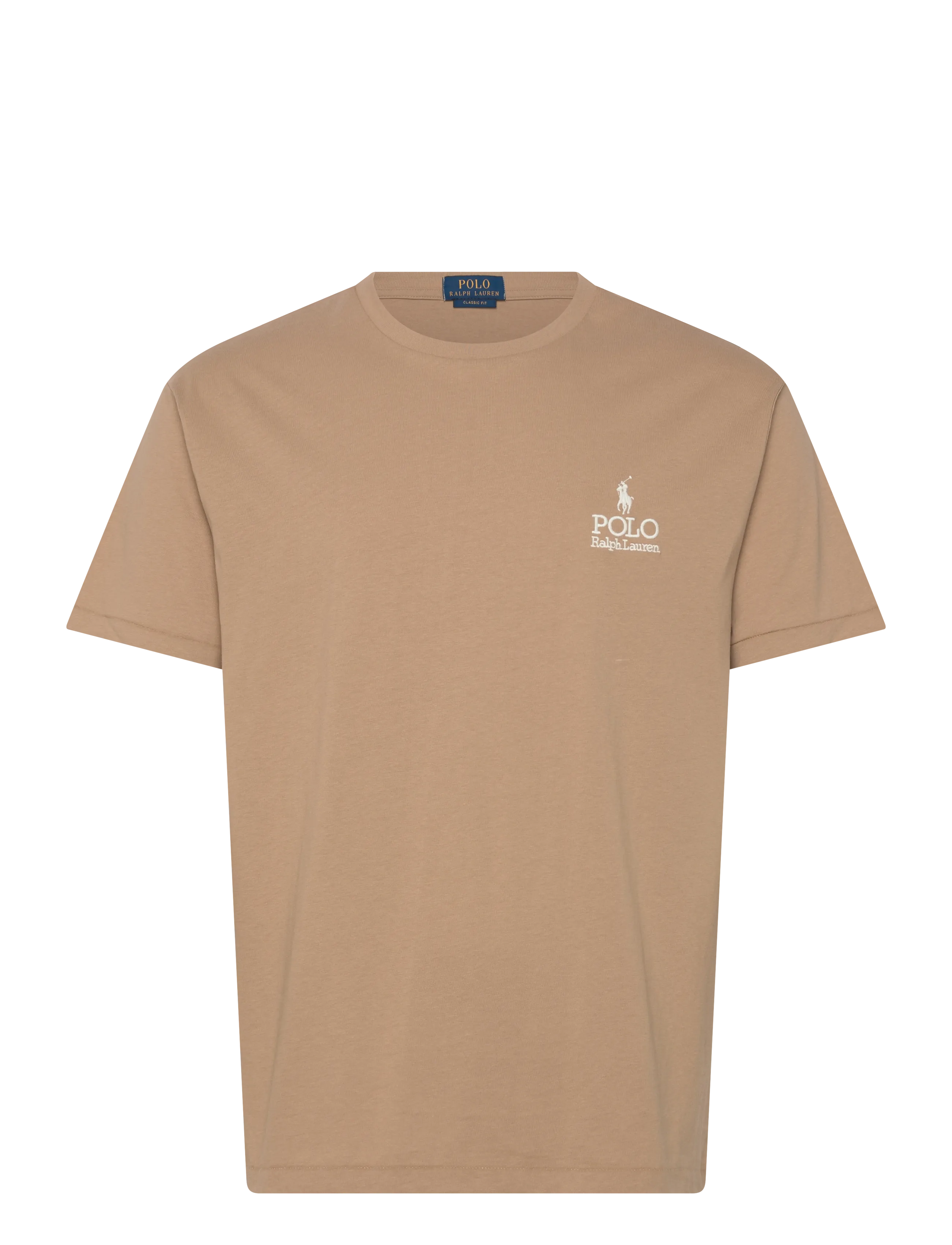Polo Ralph Lauren Classic Fit Logo Jersey T-Shirt - T-Shirts - VINTAGE KHAKI / beige