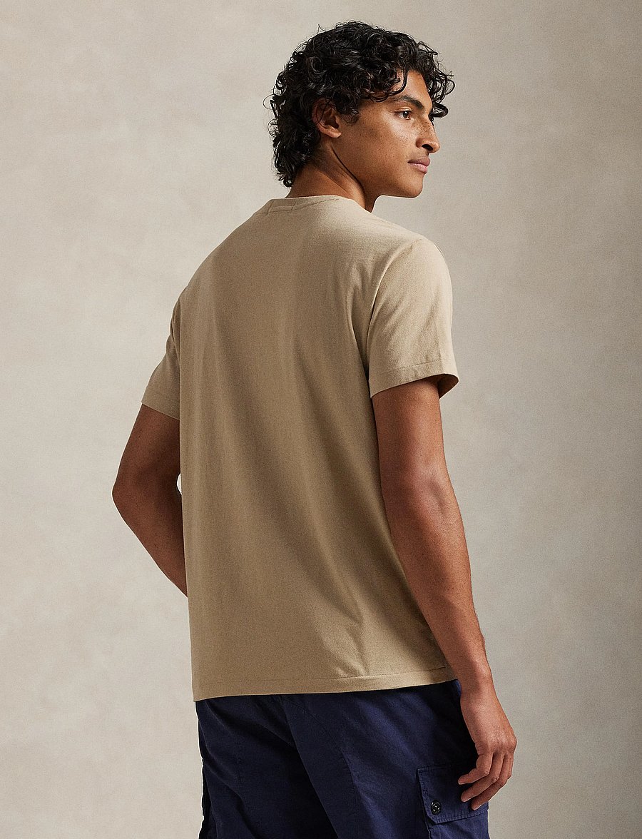 Polo Ralph Lauren - Classic Fit Logo Jersey T-Shirt - kortærmede t-shirts - vintage khaki - 3