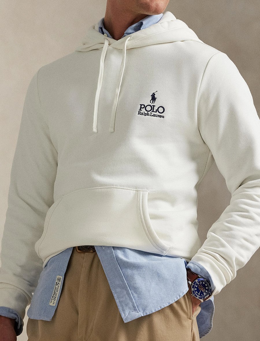 Polo Ralph Lauren - Logo Fleece Hoodie - hoodies - deckwash white - 4
