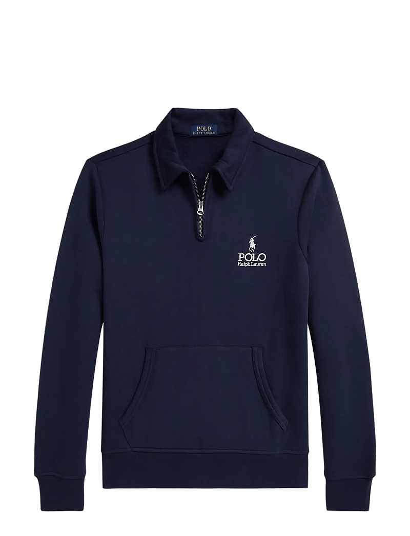 Polo Ralph Lauren - Logo Fleece Collared Sweatshirt - half zip - cruise navy - 1