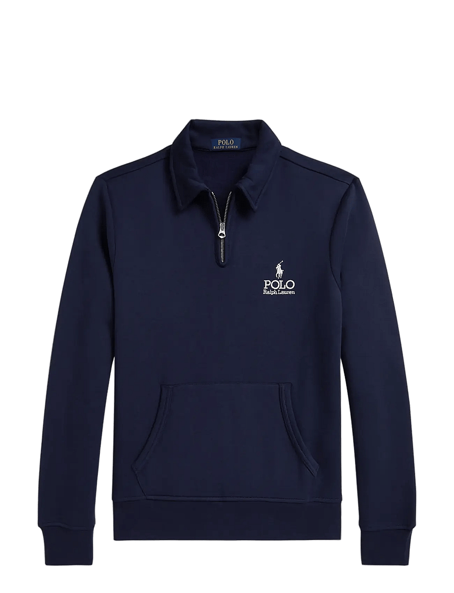 Polo Ralph Lauren - Logo Fleece Collared Sweatshirt - pulls demi-zippés - cruise navy - 1