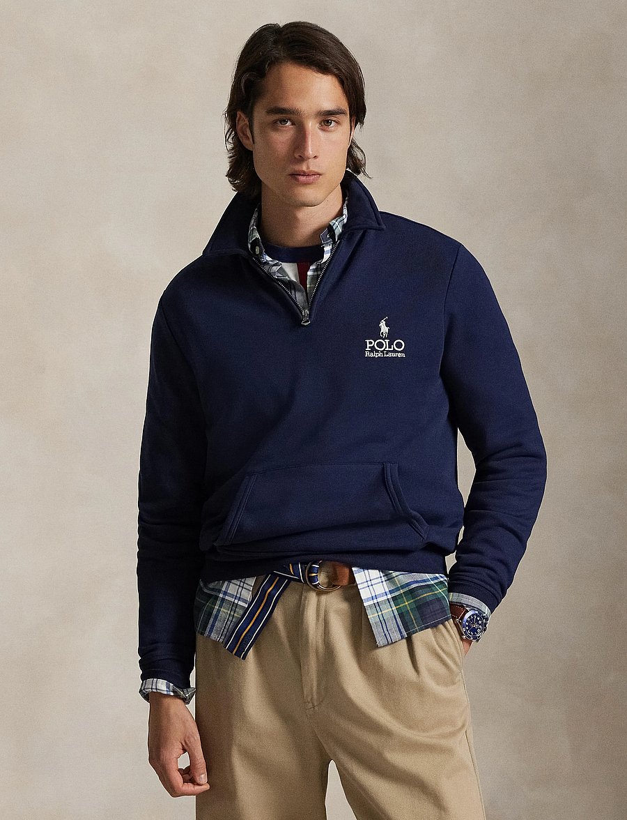 Polo Ralph Lauren - Logo Fleece Collared Sweatshirt - pulls demi-zippés - cruise navy - 3
