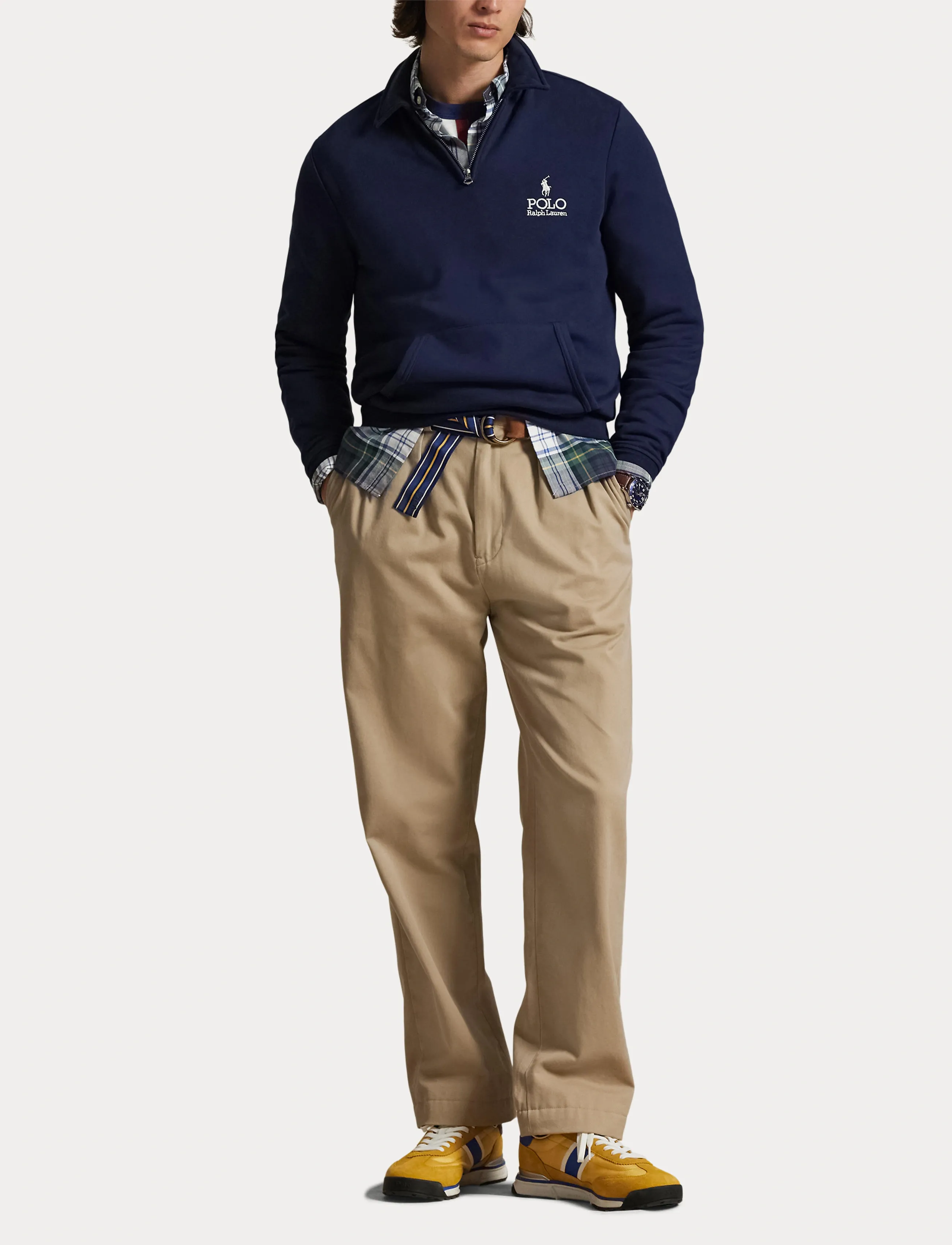 Polo Ralph Lauren - Logo Fleece Collared Sweatshirt - pulls demi-zippés - cruise navy - 4