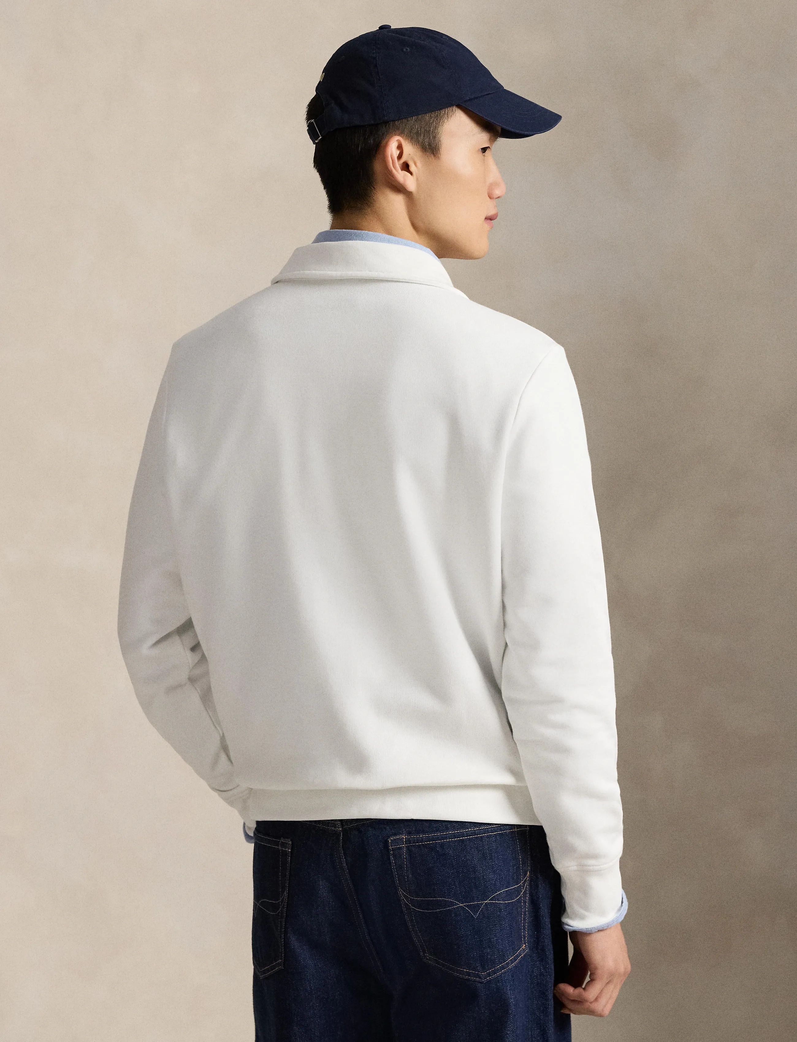 Polo Ralph Lauren - Logo Fleece Collared Sweatshirt - half zip-tröjor - white - 2