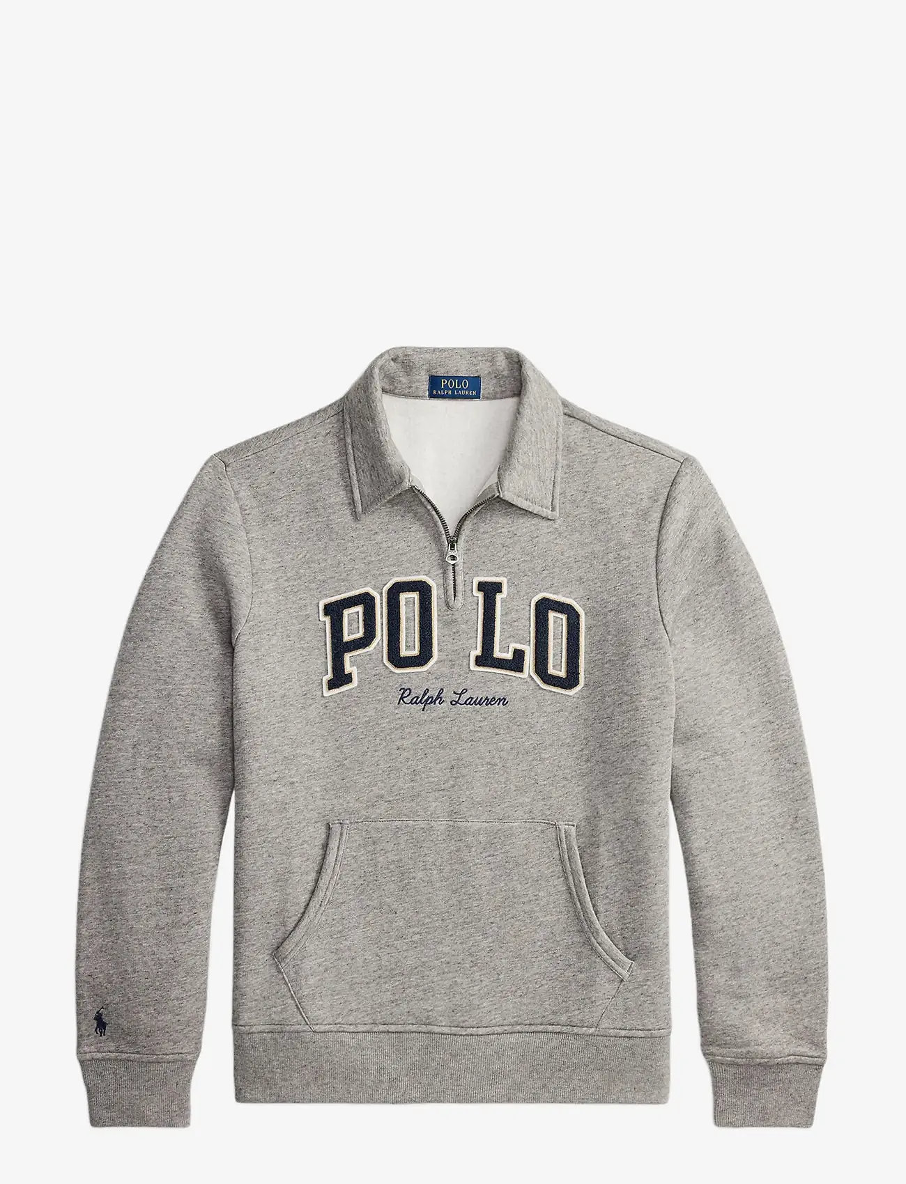 Polo Ralph Lauren - Logo Fleece Collared Sweatshirt - osta olukorra järgi - dark vintage heat - 1