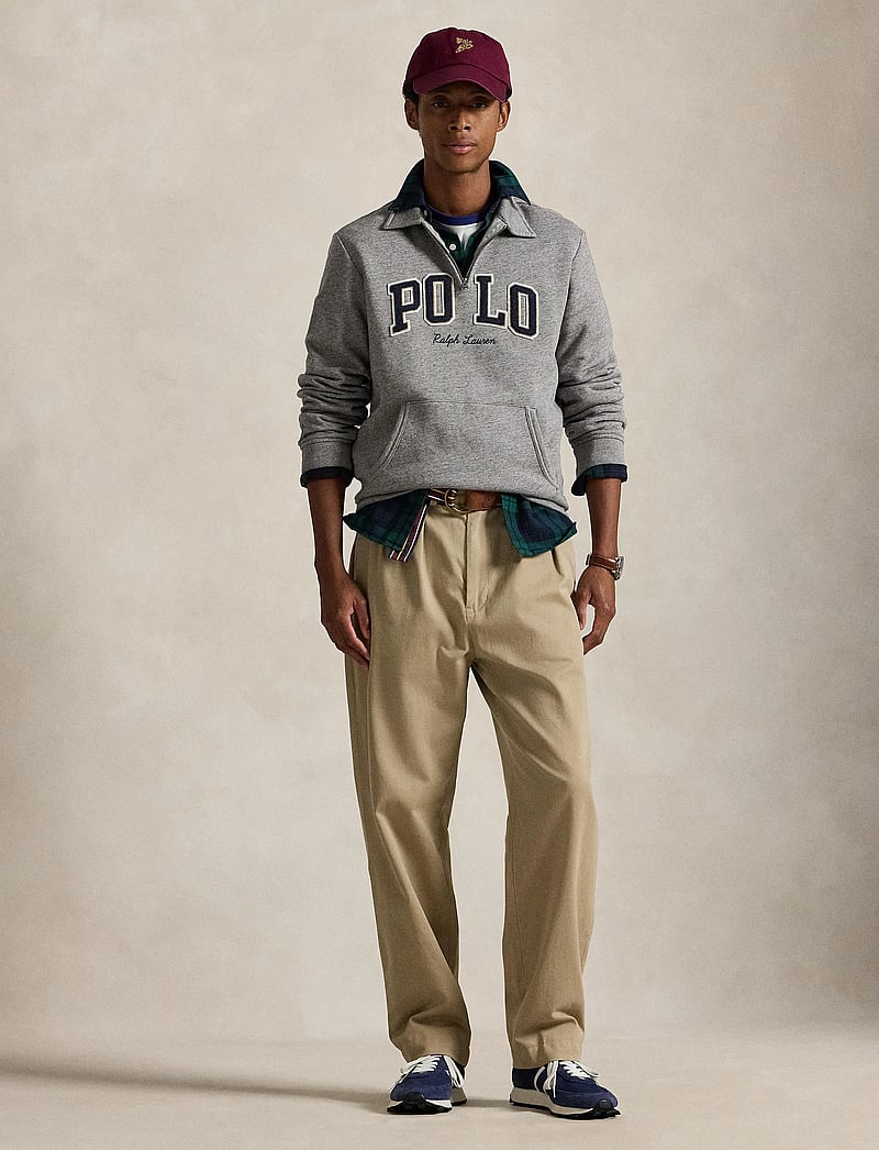 Polo Ralph Lauren - Logo Fleece Collared Sweatshirt - osta olukorra järgi - dark vintage heat - 0