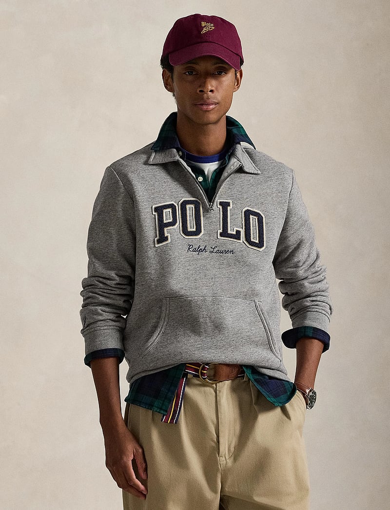 Polo Ralph Lauren - Logo Fleece Collared Sweatshirt - osta olukorra järgi - dark vintage heat - 3