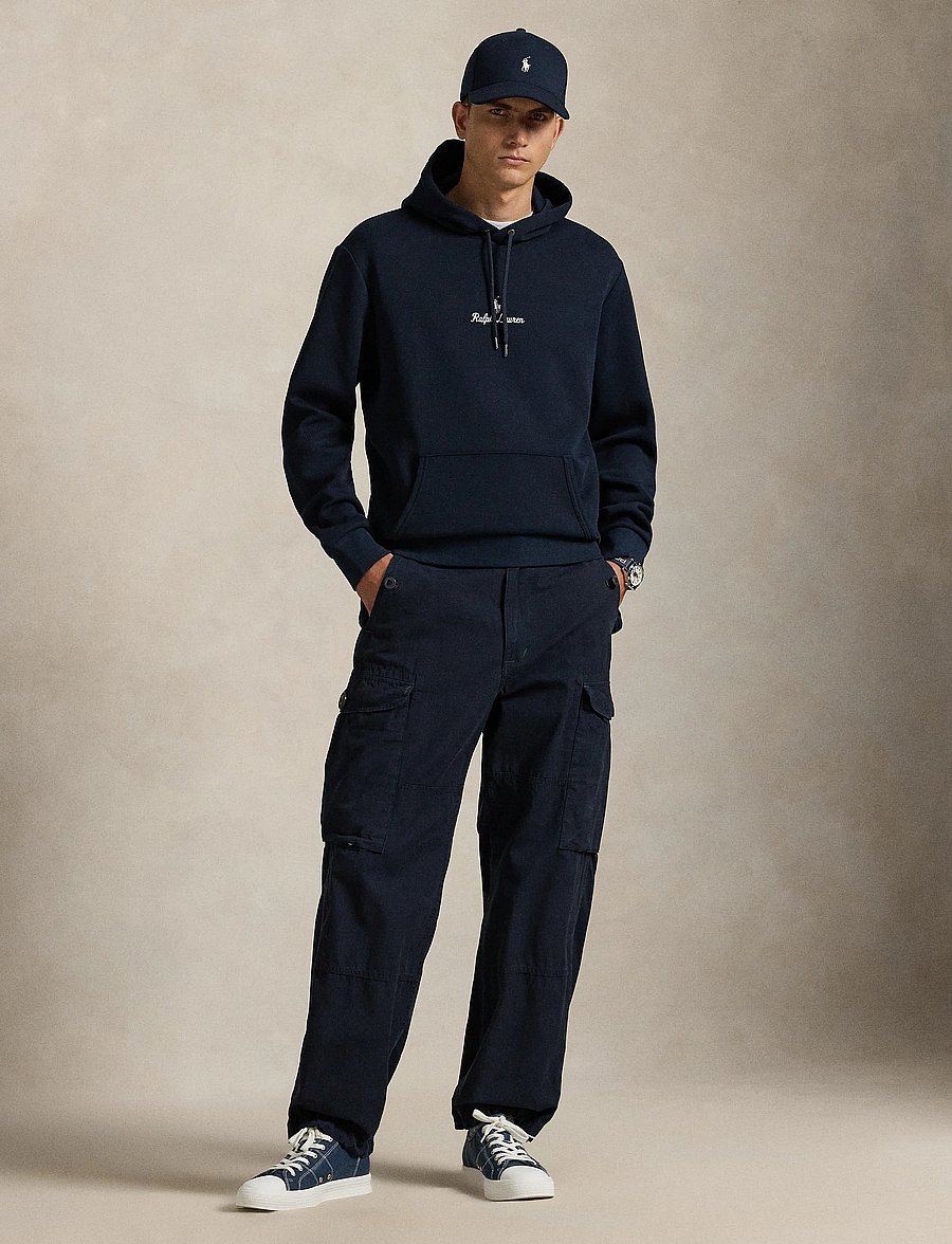 Polo Ralph Lauren - Logo Double-Knit Hoodie - hoodies - aviator navy - 0