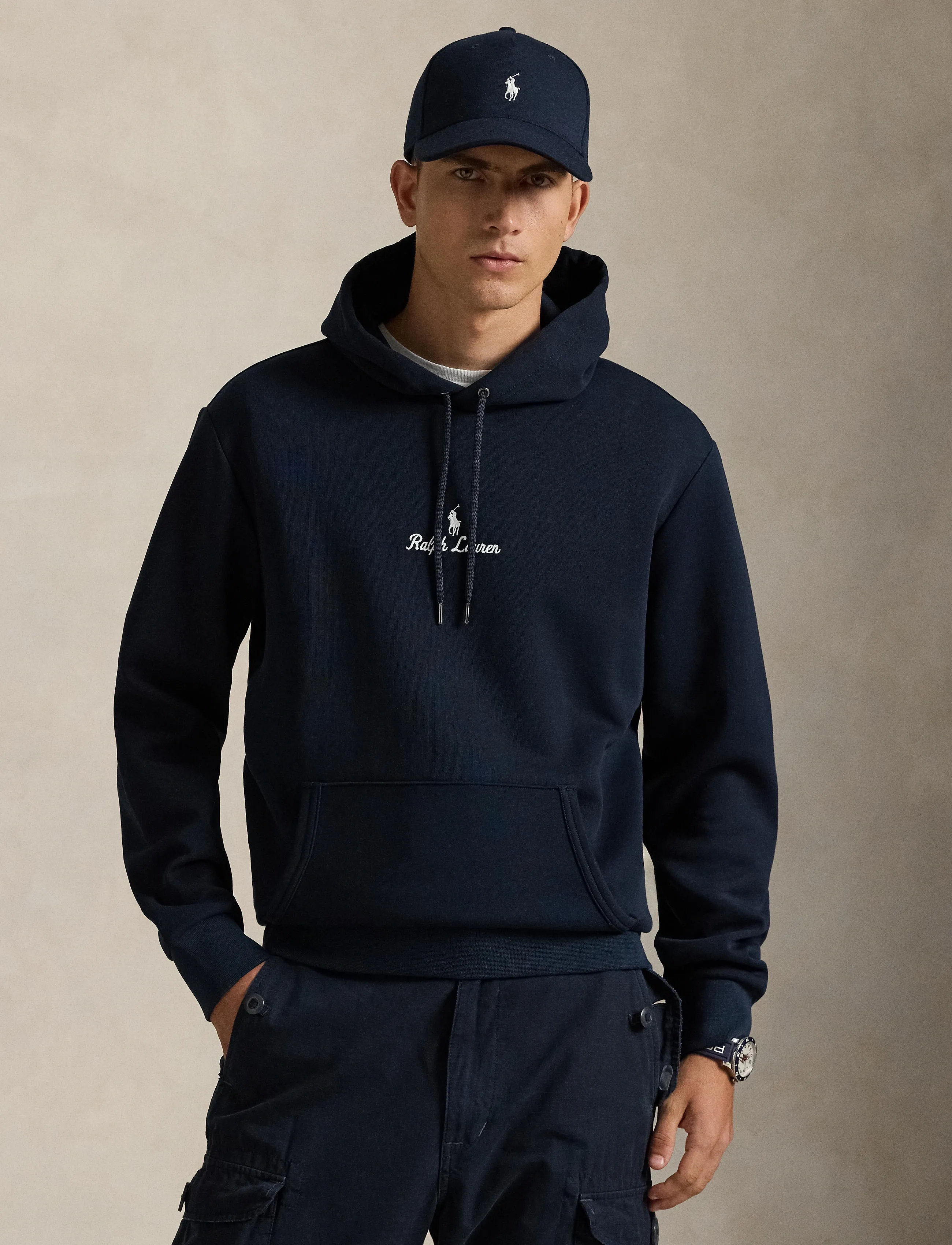 Polo Ralph Lauren - Logo Double-Knit Hoodie - hættetrøjer - aviator navy - 3