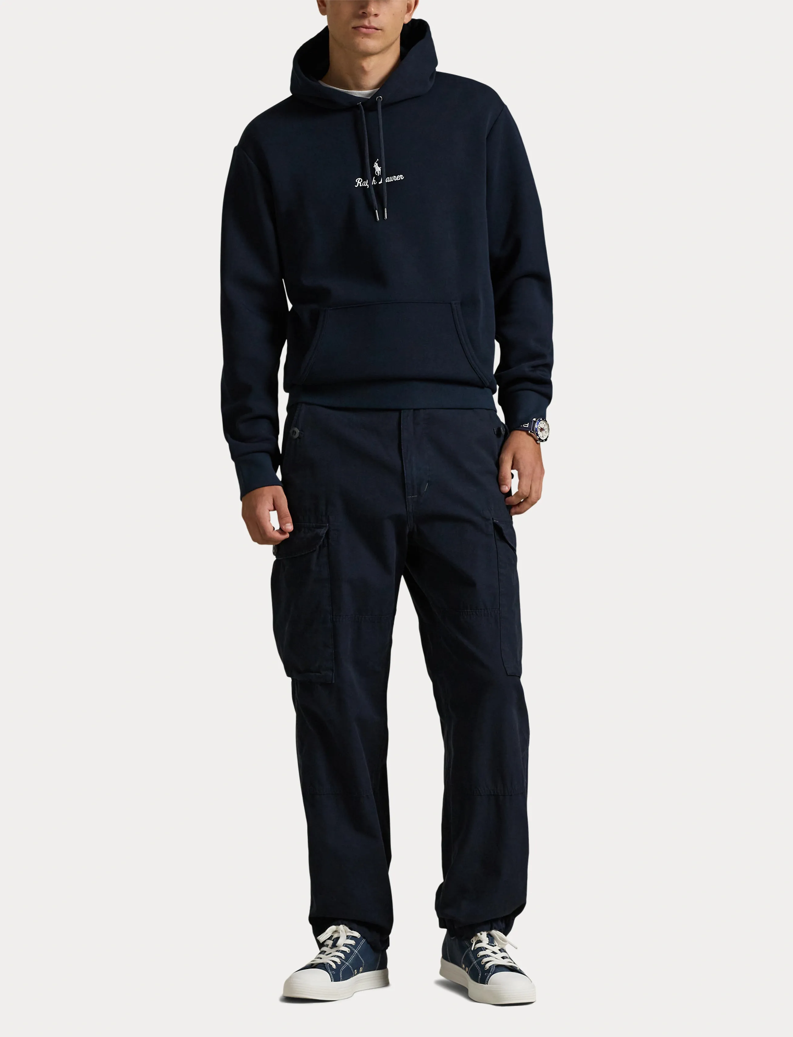 Polo Ralph Lauren - Logo Double-Knit Hoodie - hættetrøjer - aviator navy - 4
