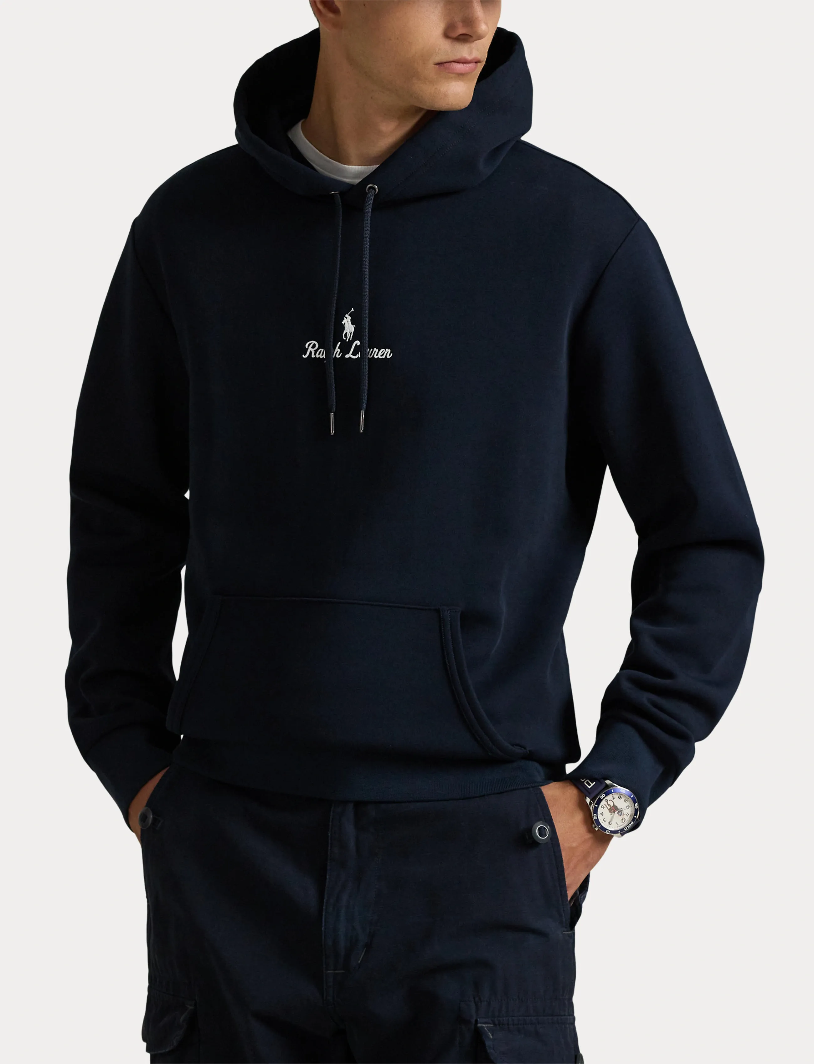 Polo Ralph Lauren - Logo Double-Knit Hoodie - hættetrøjer - aviator navy - 5