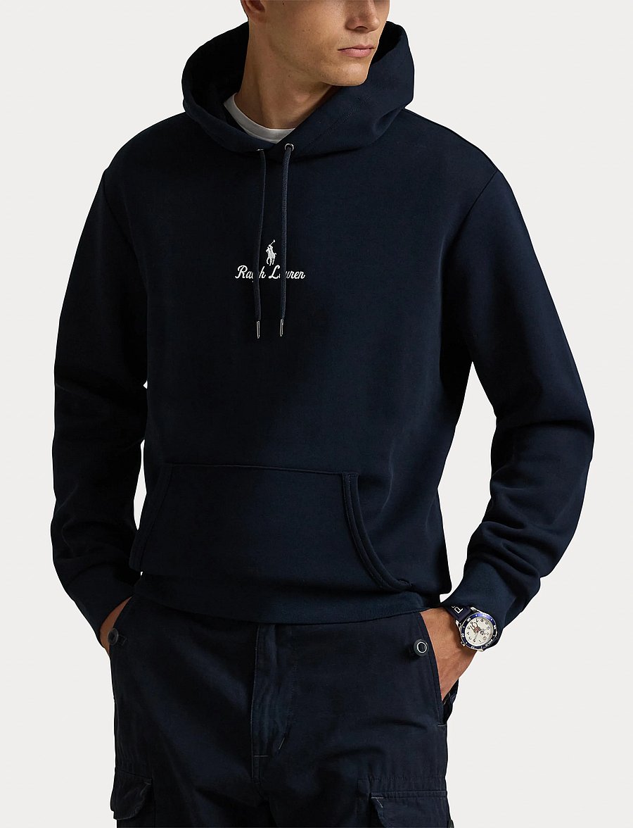 Polo Ralph Lauren - Logo Double-Knit Hoodie - hoodies - aviator navy - 5