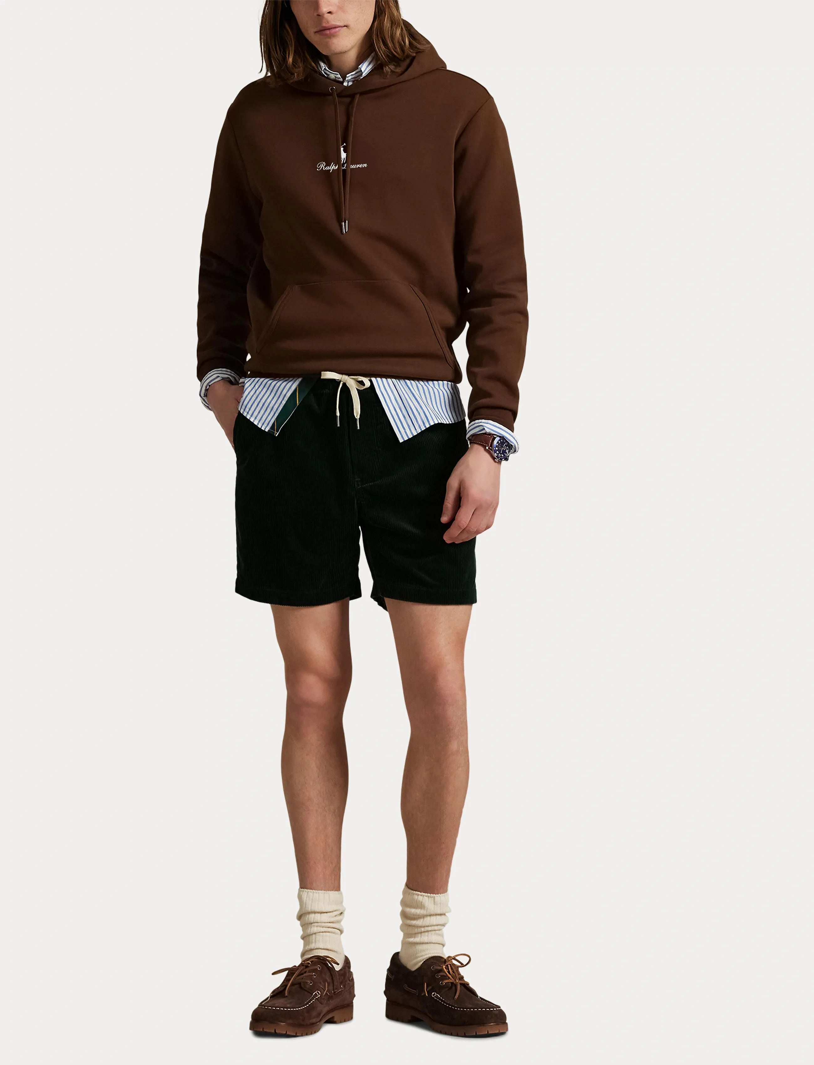 Logo Double-Knit Hoodie 4