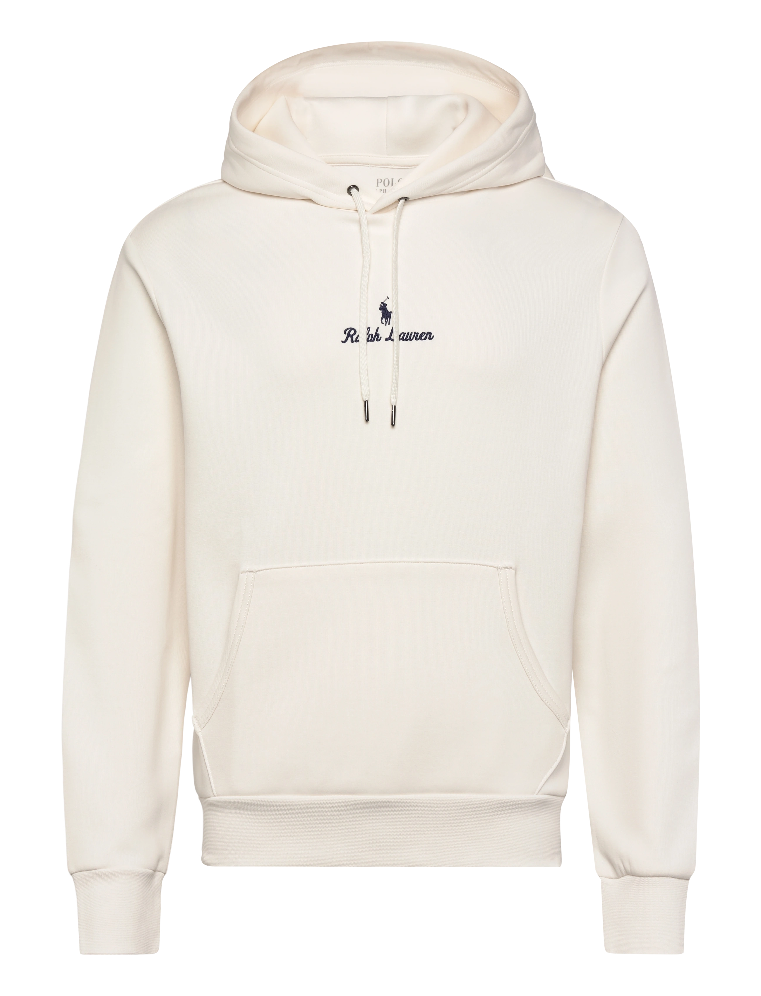 Polo Ralph Lauren Logo Double-Knit Hoodie - Sweatshirts - DECKWASH WHITE / cream