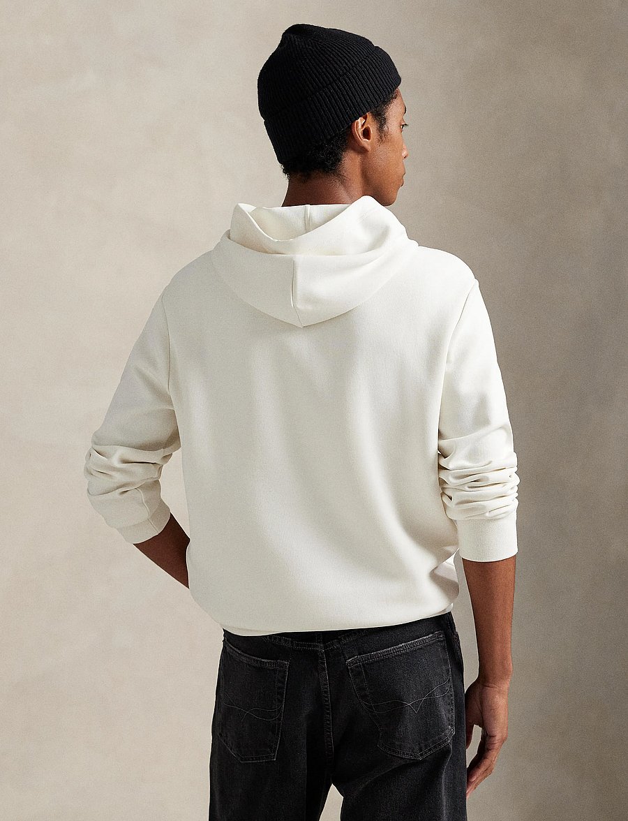 Polo Ralph Lauren - Logo Double-Knit Hoodie - hoodies - deckwash white - 3