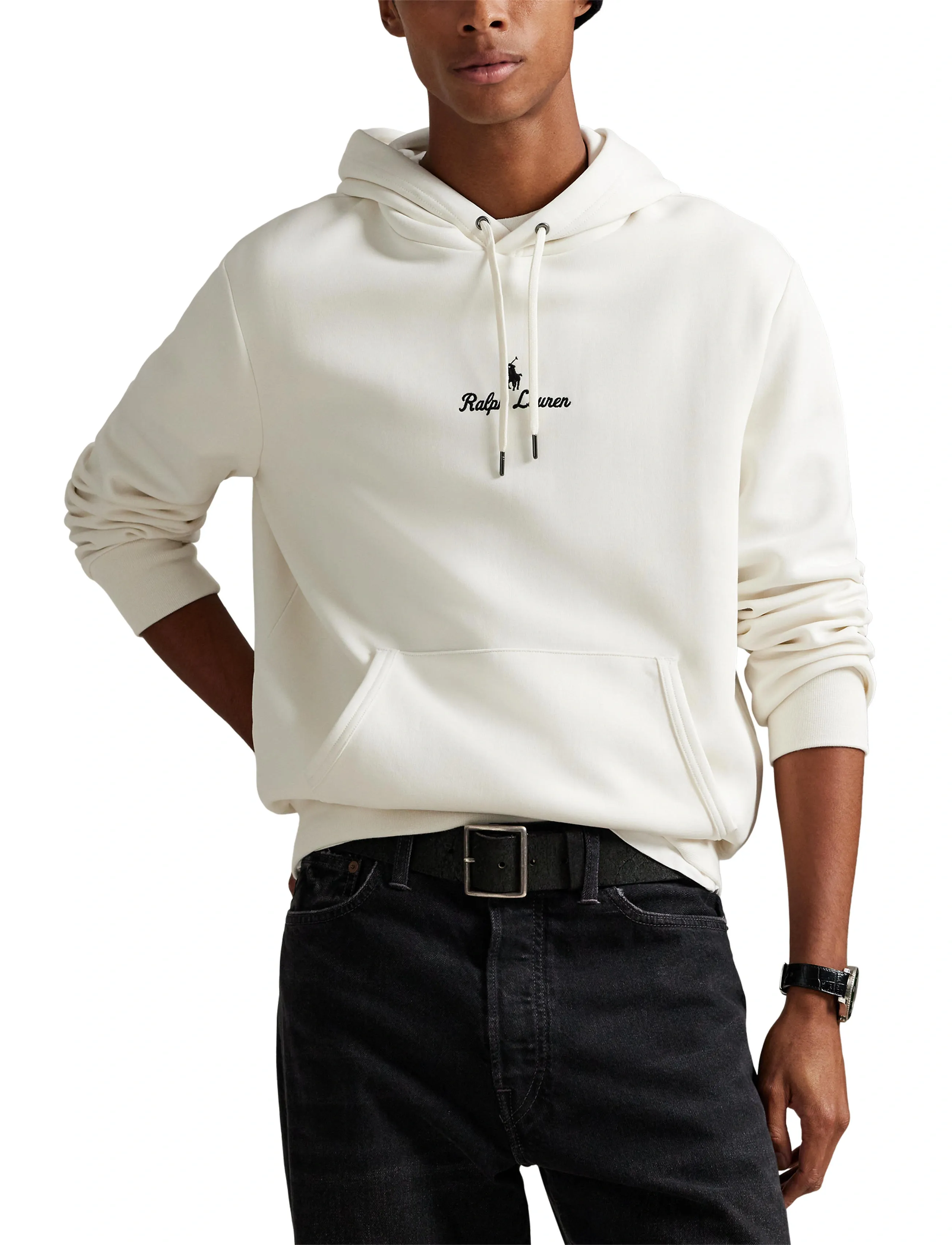 Logo Double-Knit Hoodie 5