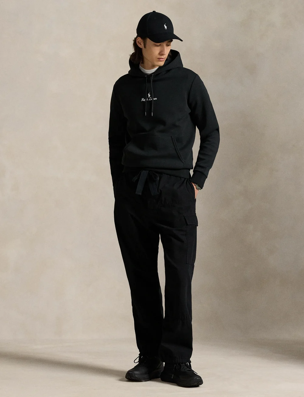 Polo Ralph Lauren - 30/1 DOUBLE KNT CVC-LSL-SWS - hoodies - polo black - 1