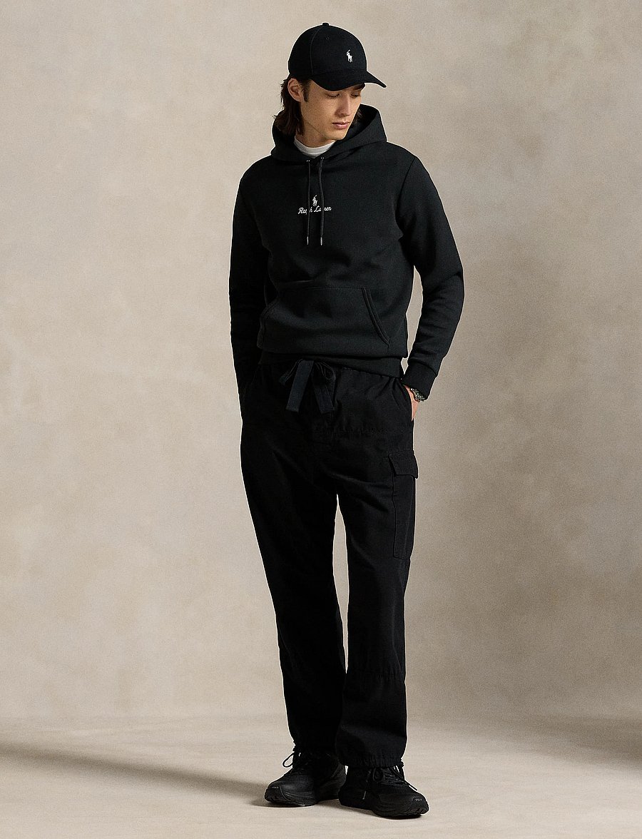 Polo Ralph Lauren - Logo Double-Knit Hoodie - hoodies - polo black - 0
