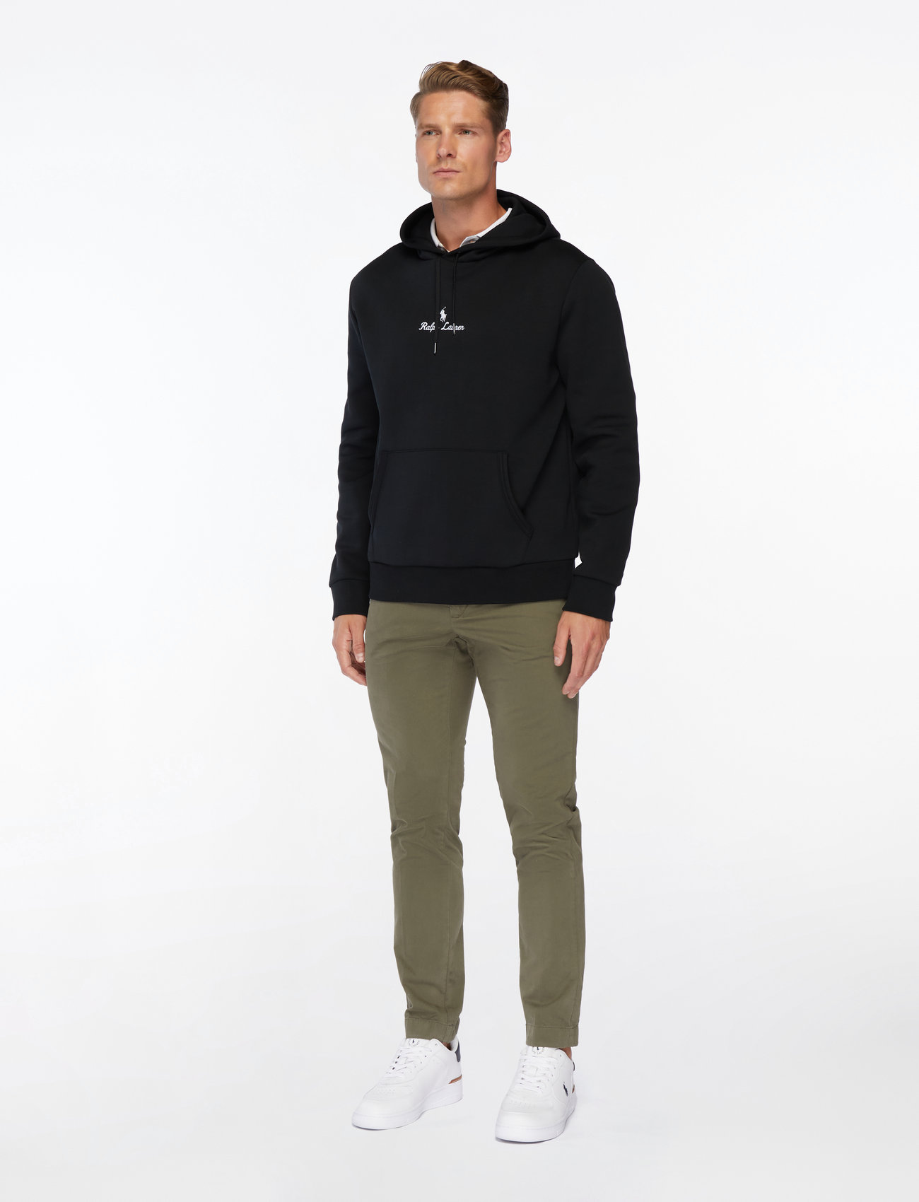 Polo Ralph Lauren - Logo Double-Knit Hoodie - hupparit - polo black - 4