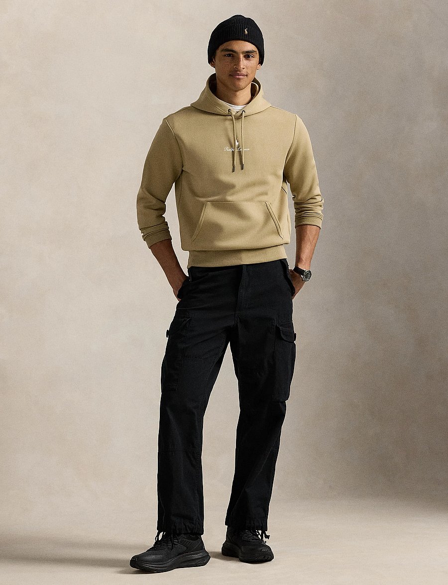 Polo Ralph Lauren - Logo Double-Knit Hoodie - hættetrøjer - surrey tan - 0