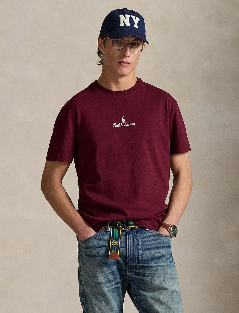 Polo Ralph Lauren - Classic Fit Logo Jersey T-Shirt - t-shirts - classic wine - 3