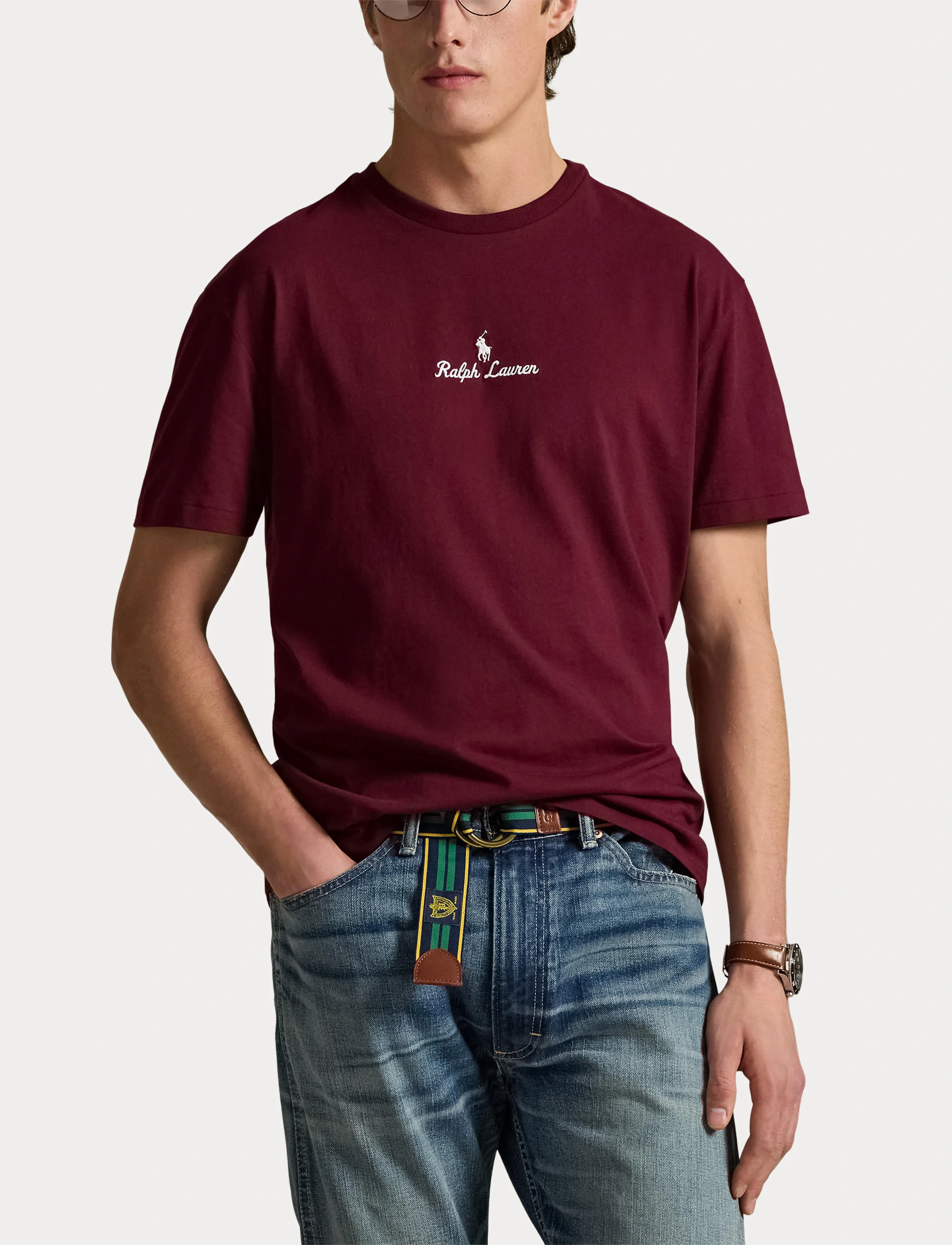 Polo Ralph Lauren - Classic Fit Logo Jersey T-Shirt - kurzärmelig - classic wine - 5