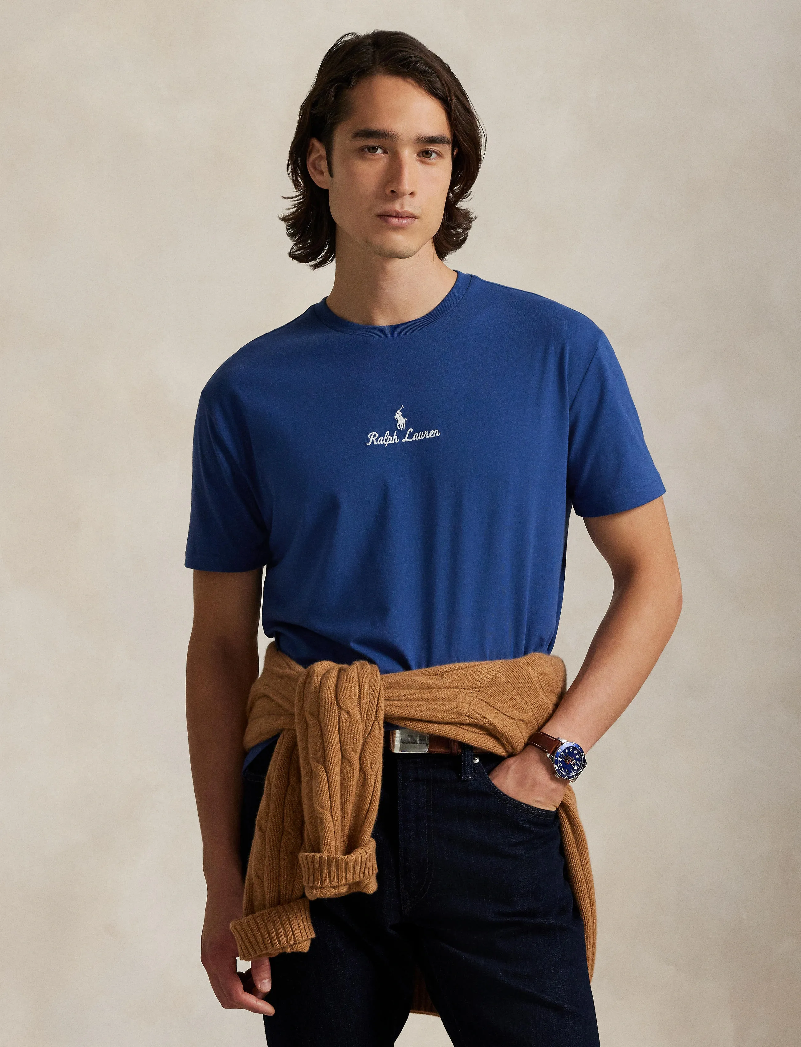 Polo Ralph Lauren Classic Fit Logo Jersey T-Shirt - T-Shirts - NIGHT NAVY / navy