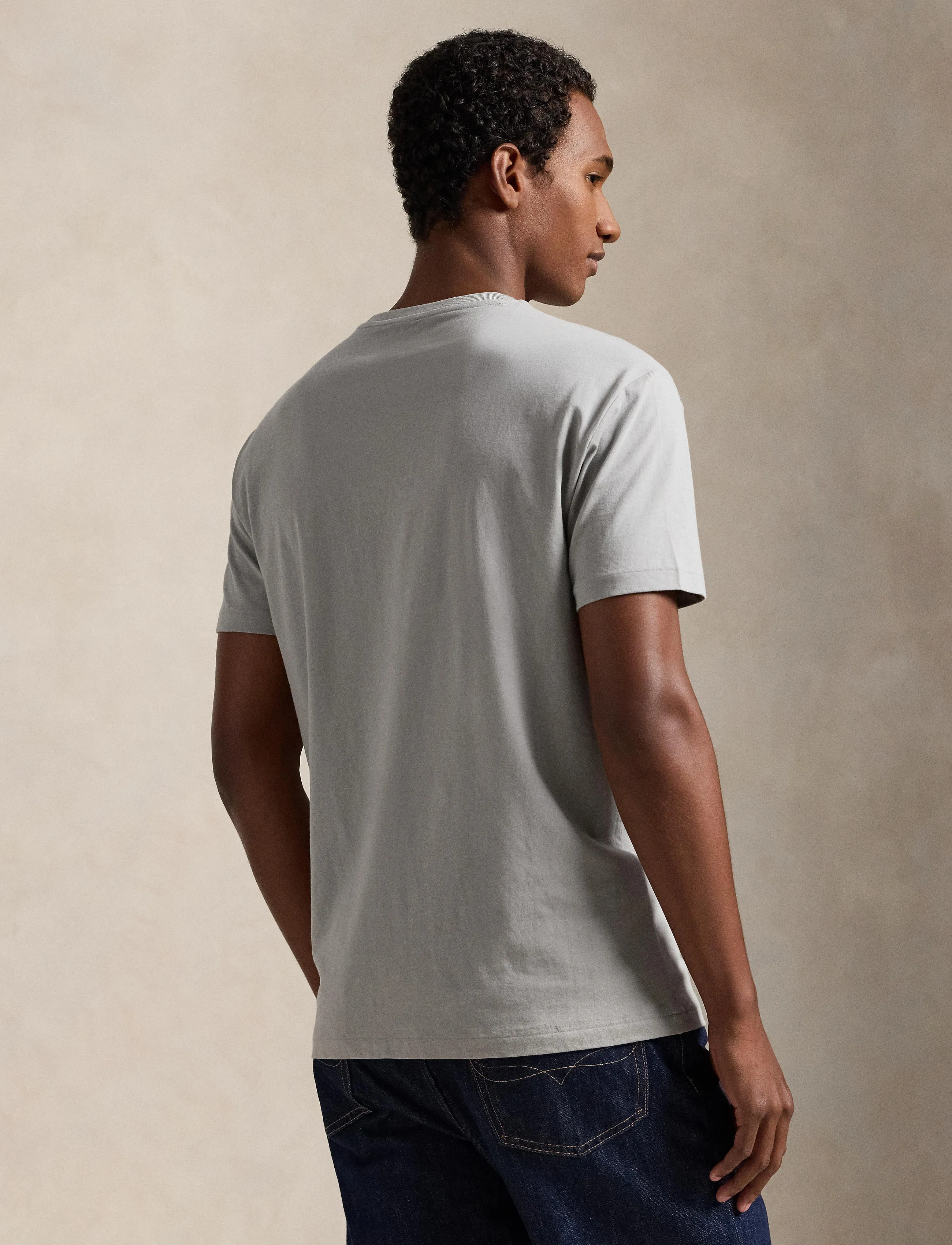 Polo Ralph Lauren - Classic Fit Logo Jersey T-Shirt - kortærmede t-shirts - soft grey - 3