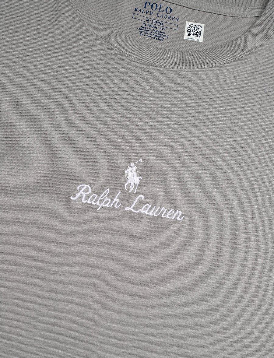 Polo Ralph Lauren - Classic Fit Logo Jersey T-Shirt - kortærmede t-shirts - soft grey - 4