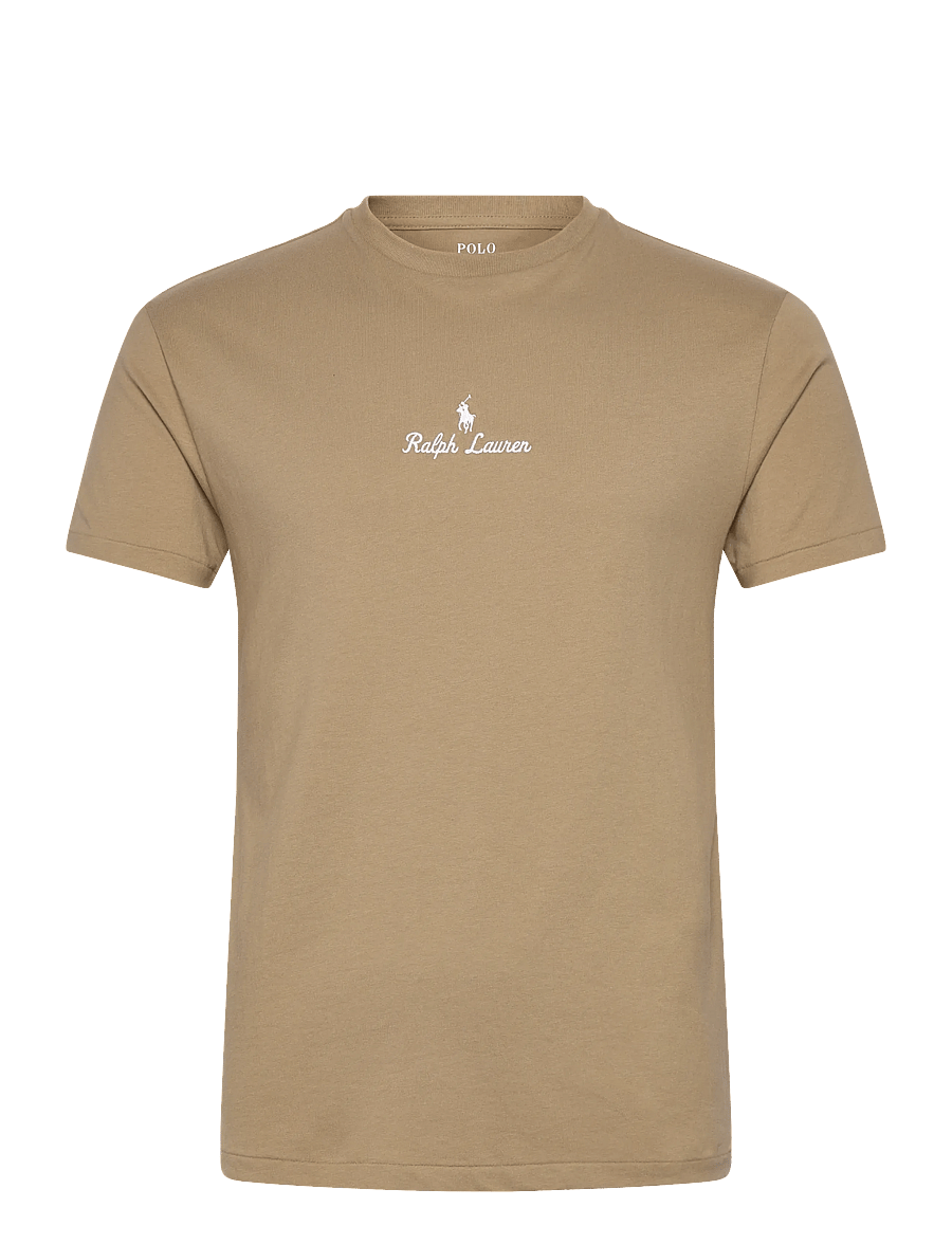 Polo Ralph Lauren - Classic Fit Logo Jersey T-Shirt - stutterma bolir - surrey tan - 0