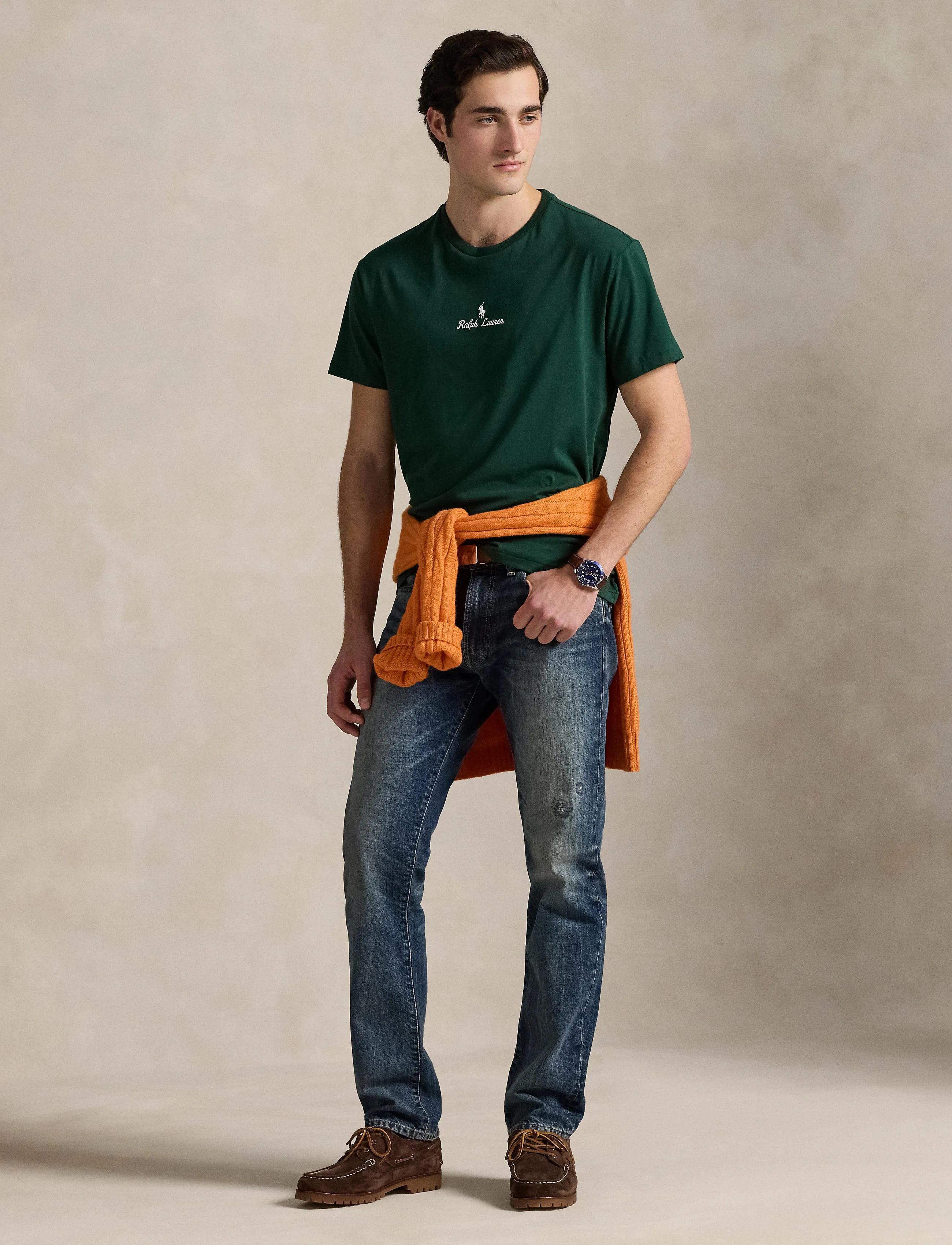 Polo Ralph Lauren Classic Fit Logo Jersey T-Shirt - Tøj - VINTAGE PINE / green