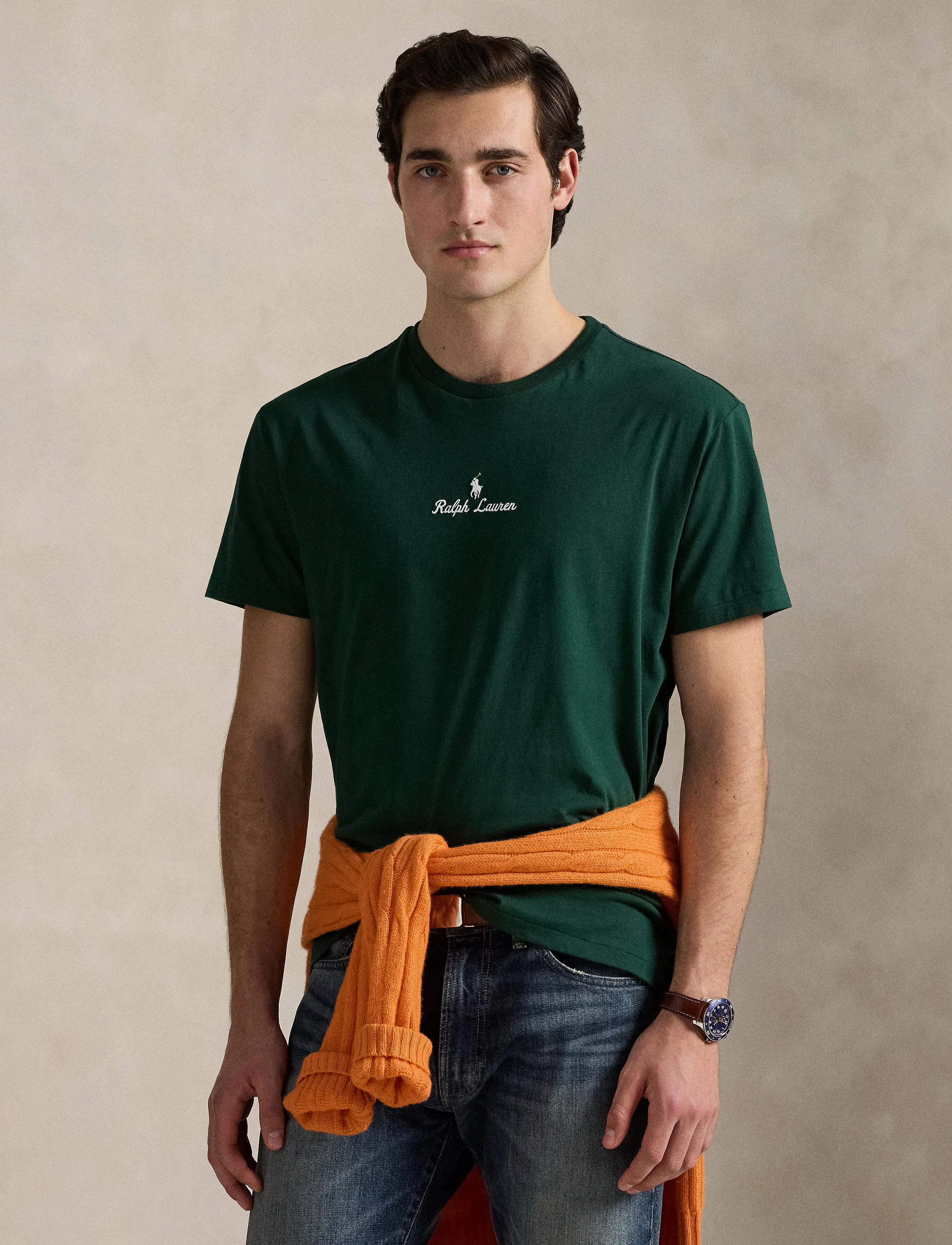 Polo Ralph Lauren - Classic Fit Logo Jersey T-Shirt - kortærmede t-shirts - vintage pine - 3