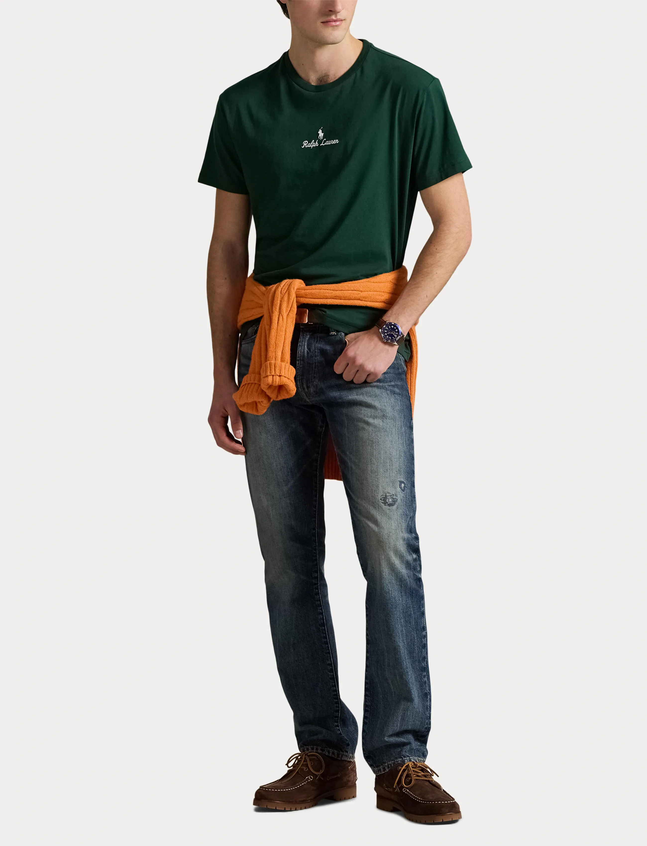 Polo Ralph Lauren - Classic Fit Logo Jersey T-Shirt - kortærmede t-shirts - vintage pine - 4