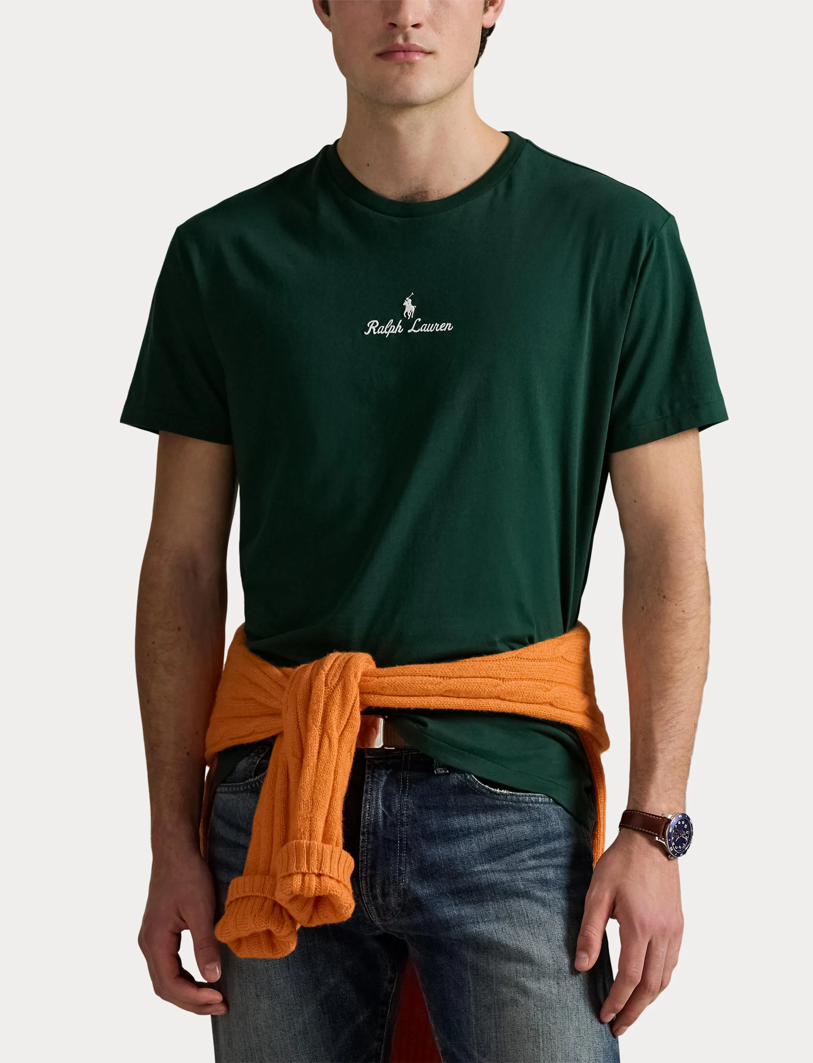 Polo Ralph Lauren - Classic Fit Logo Jersey T-Shirt - short-sleeved t-shirts - vintage pine - 5