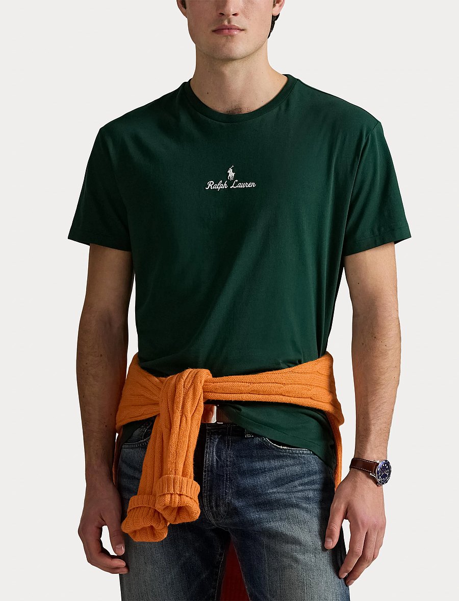 Polo Ralph Lauren - Classic Fit Logo Jersey T-Shirt - short-sleeved t-shirts - vintage pine - 5